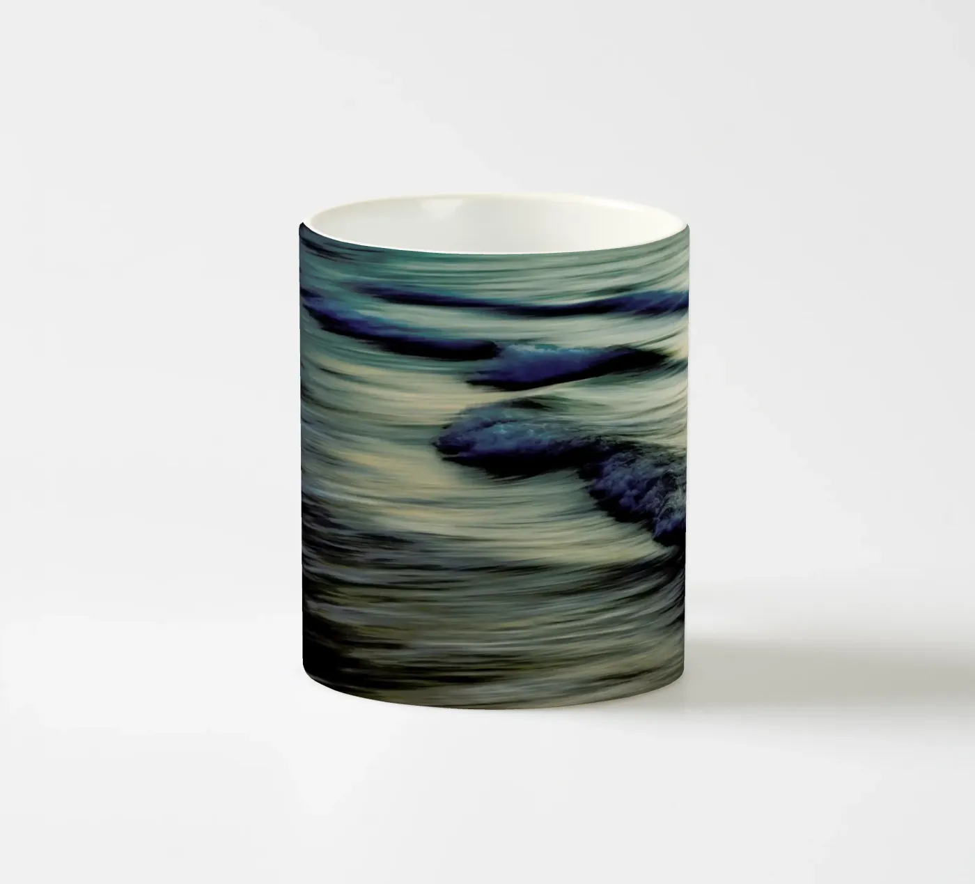 Waves ceramic mug by Tal Paz-Fridman