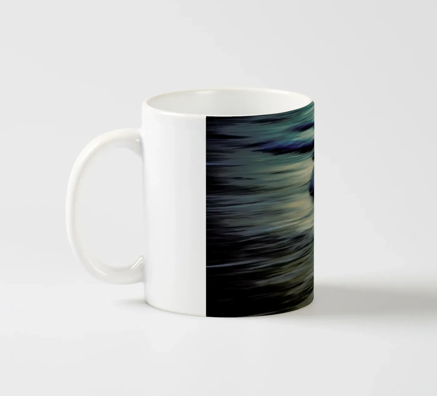 Waves ceramic mug by Tal Paz-Fridman