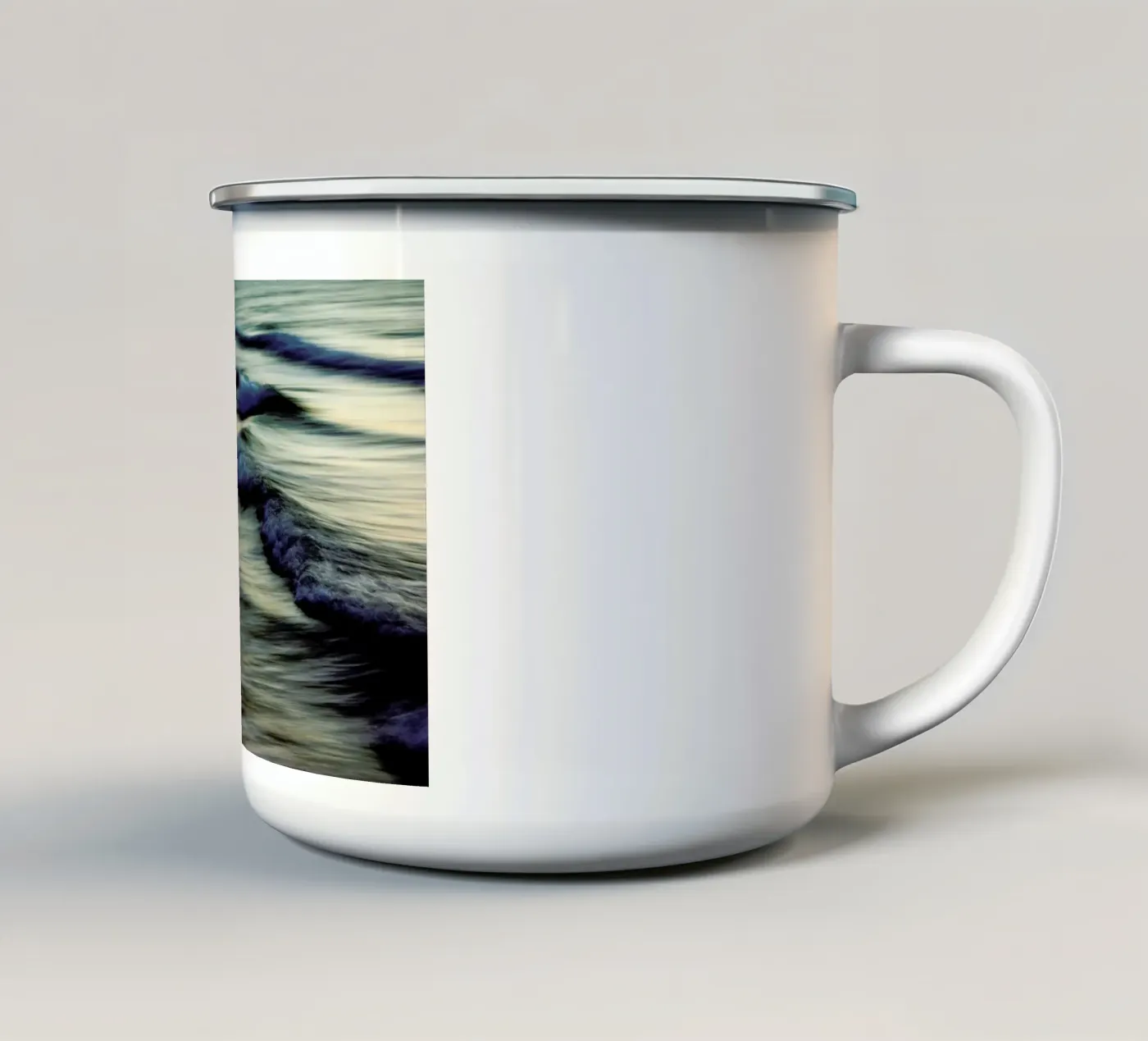 Waves enamel mug by Tal Paz-Fridman