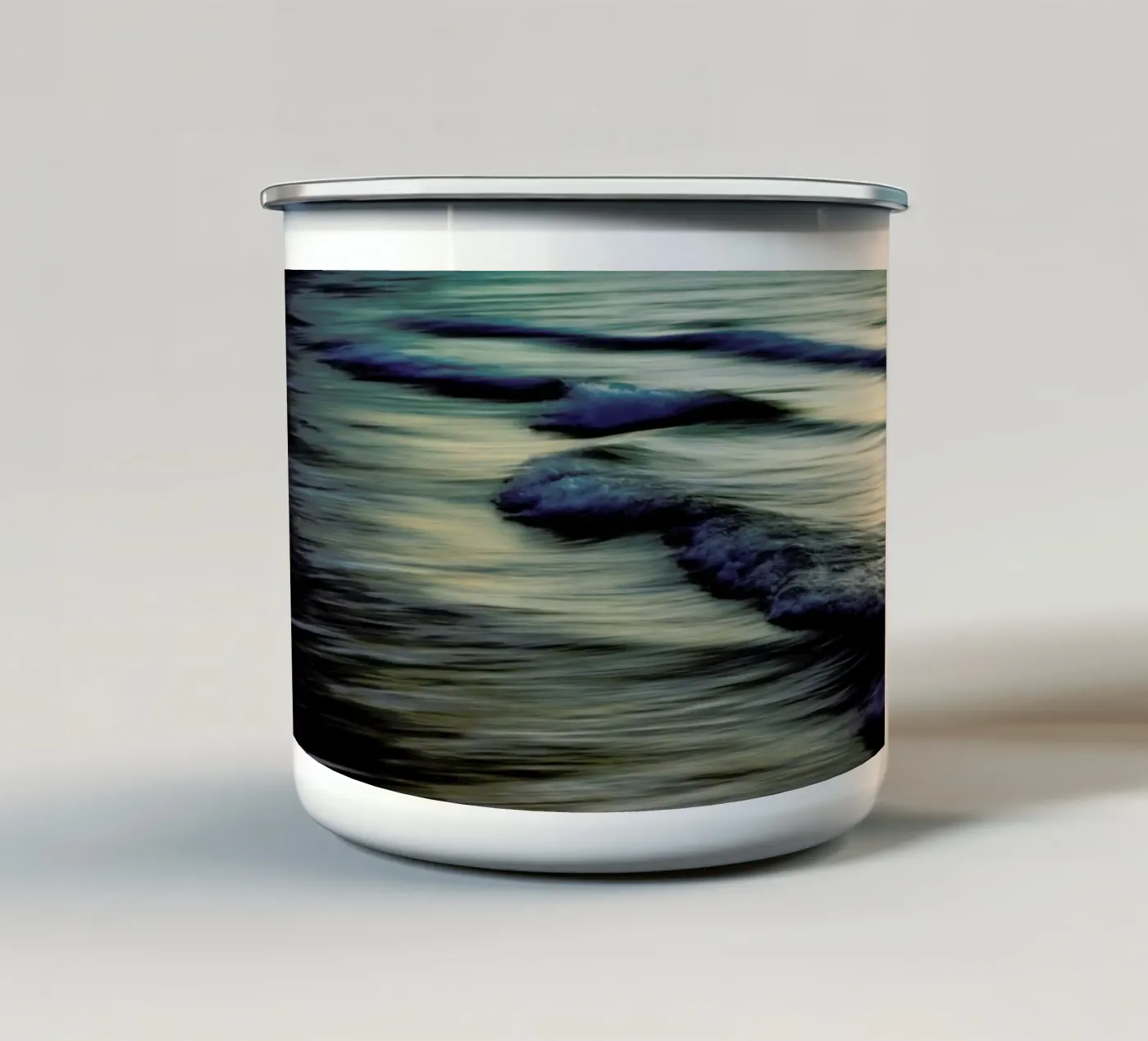 Waves enamel mug by Tal Paz-Fridman