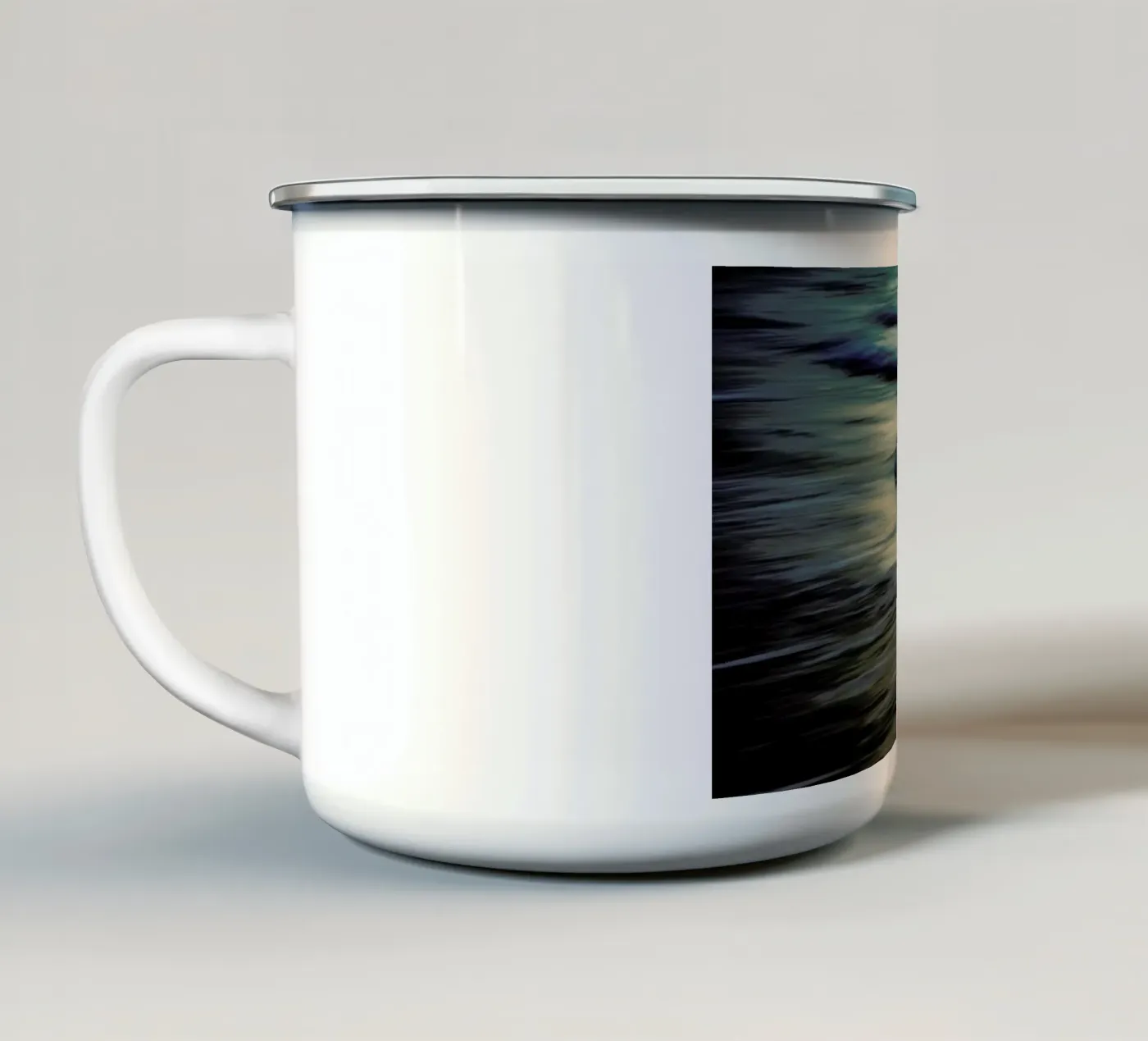 Waves enamel mug by Tal Paz-Fridman