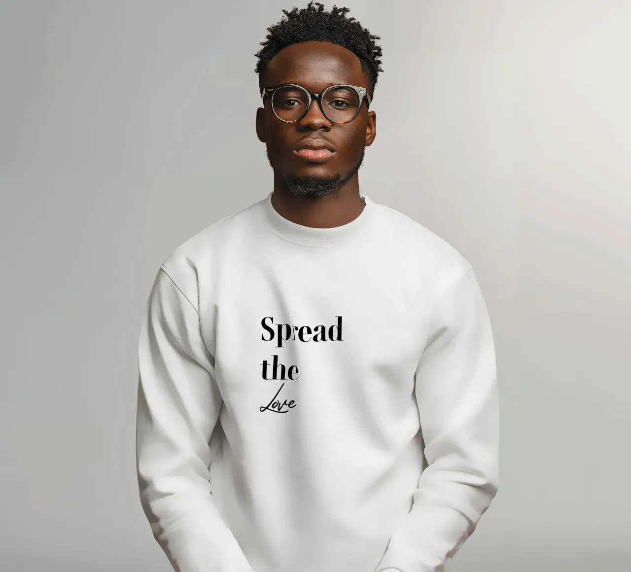 Tipografia Spread The Love felpa da YV TYPOGRAPHY
