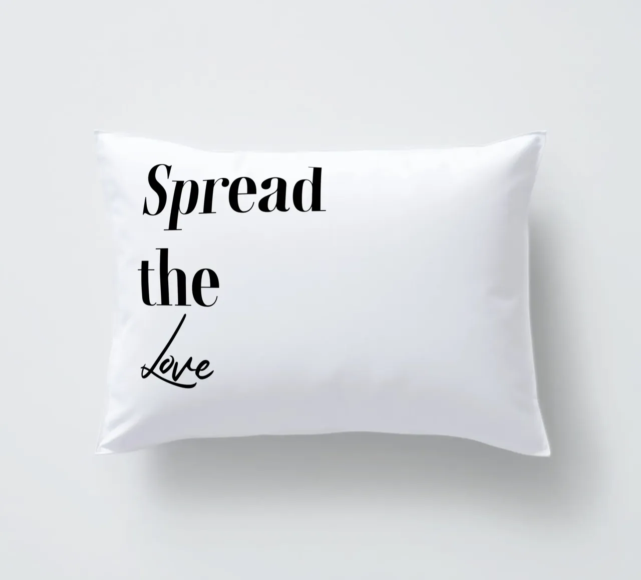 Tipografia Spread The Love cuscino da YV TYPOGRAPHY