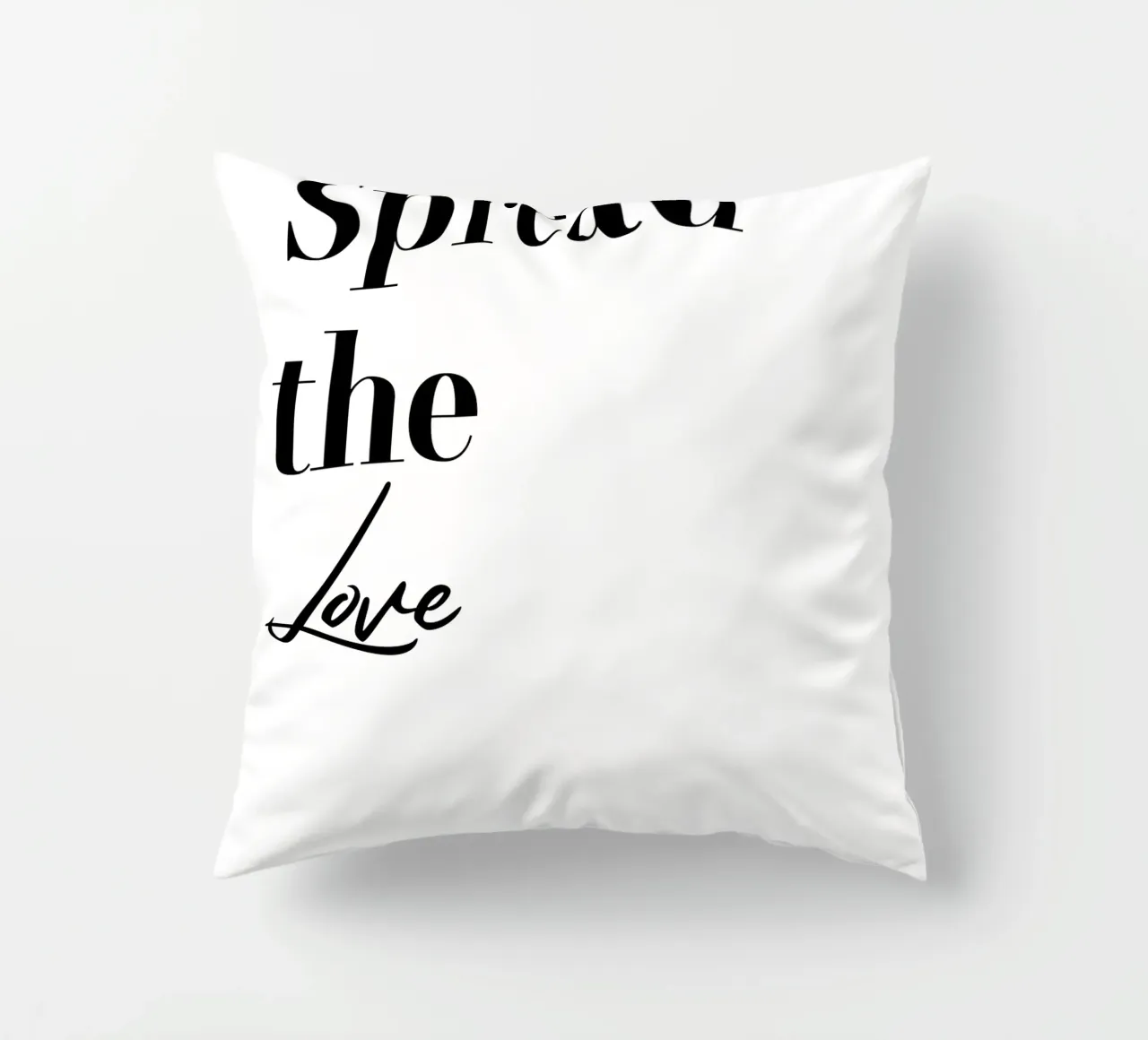 Tipografia Spread The Love cuscino da YV TYPOGRAPHY
