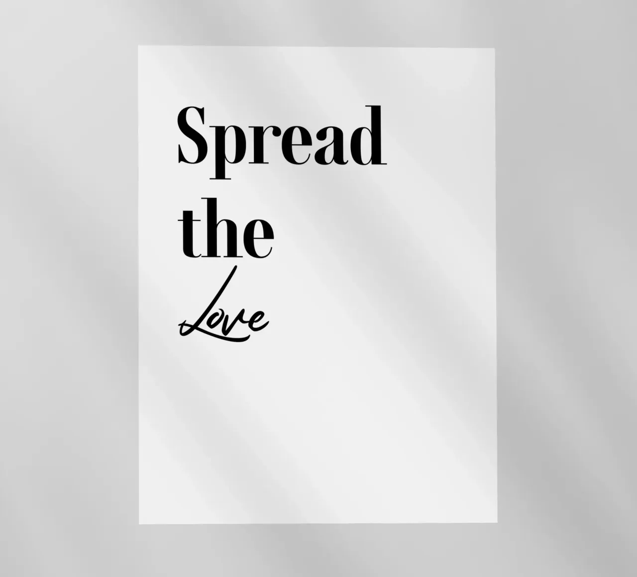Typografie voor de liefde backlit folie van YV TYPOGRAPHY