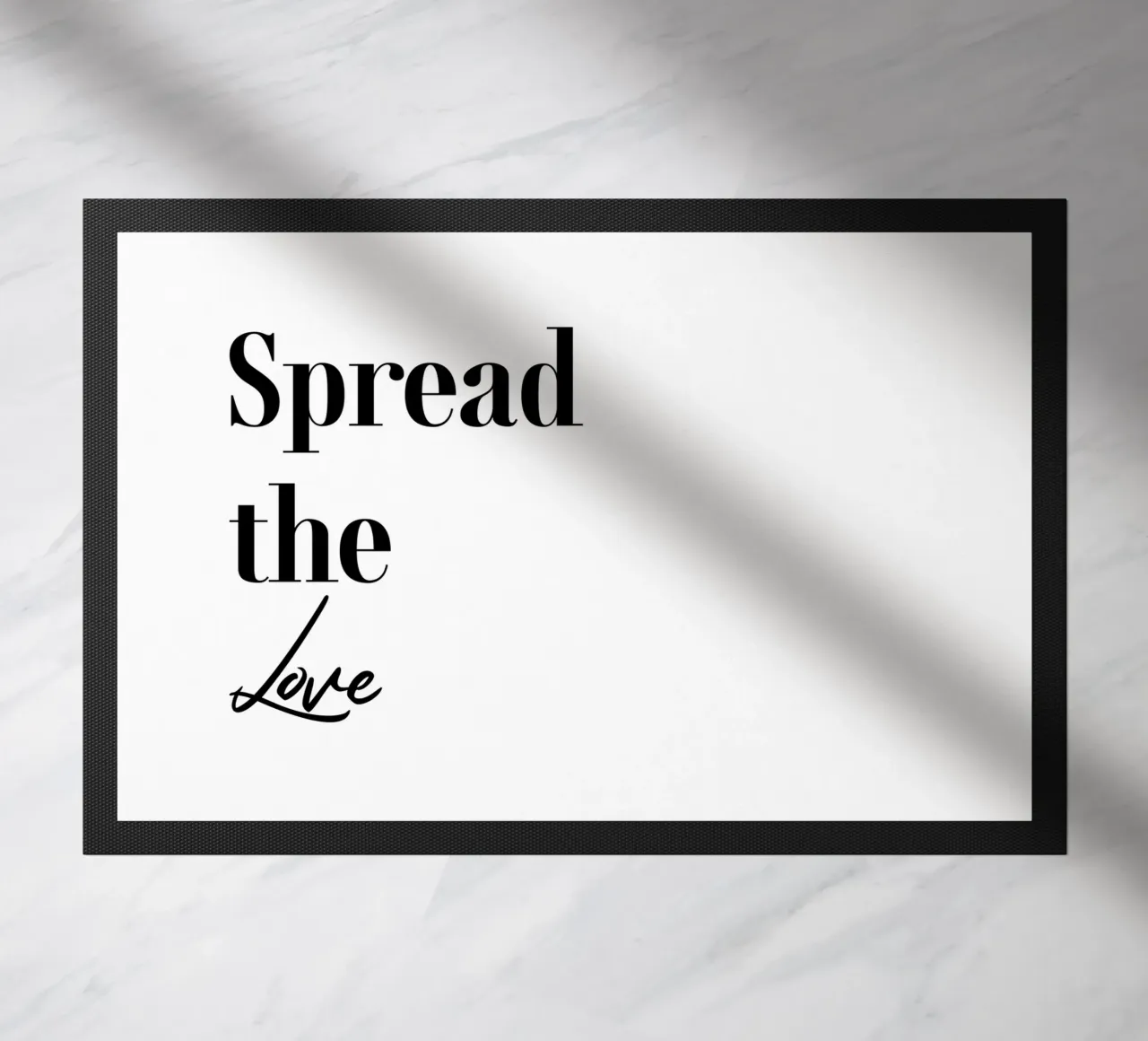 Spread The Love Typography doormat by YV TYPOGRAPHY