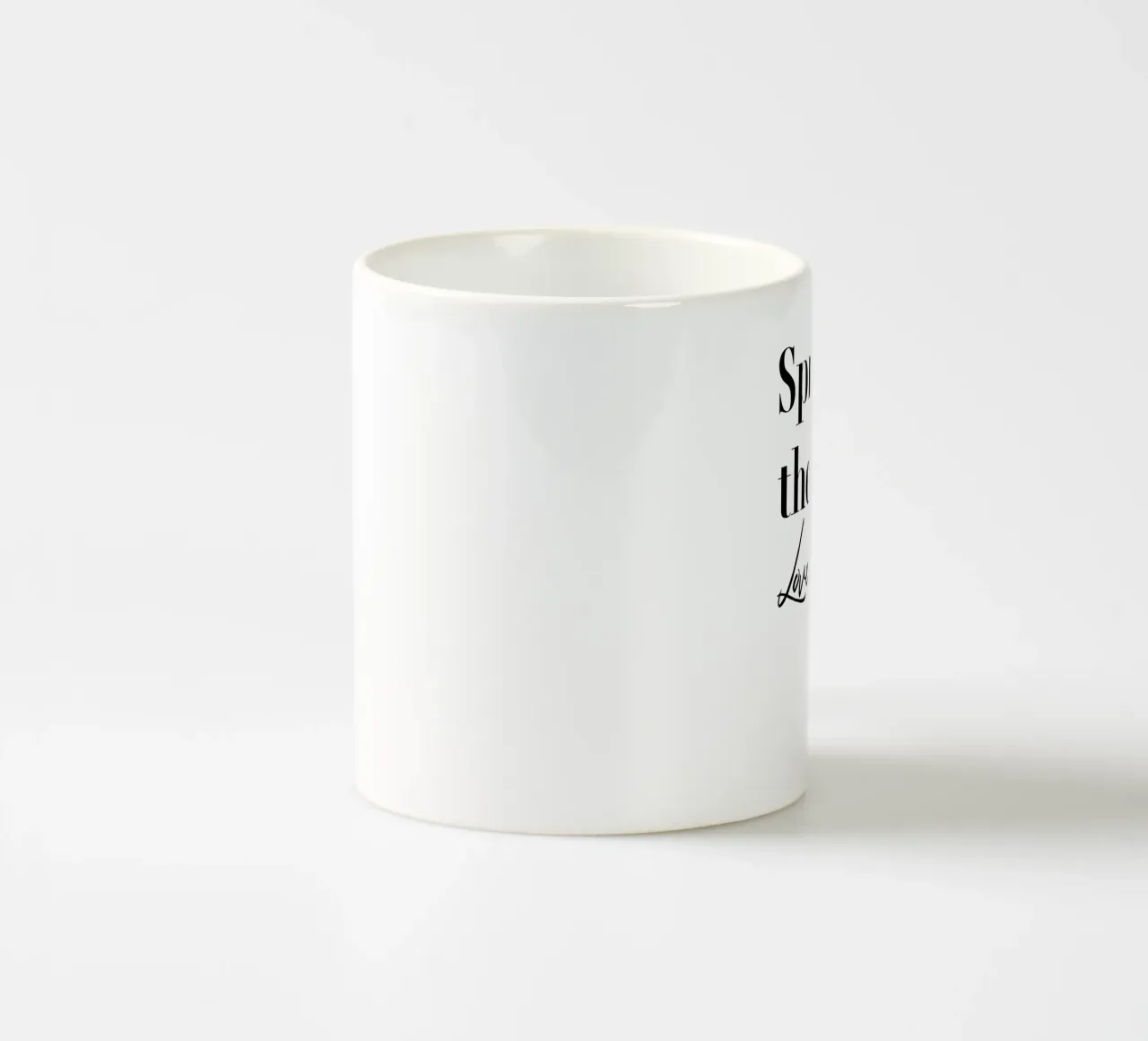 Tipografia Spread The Love tazza in ceramica da YV TYPOGRAPHY
