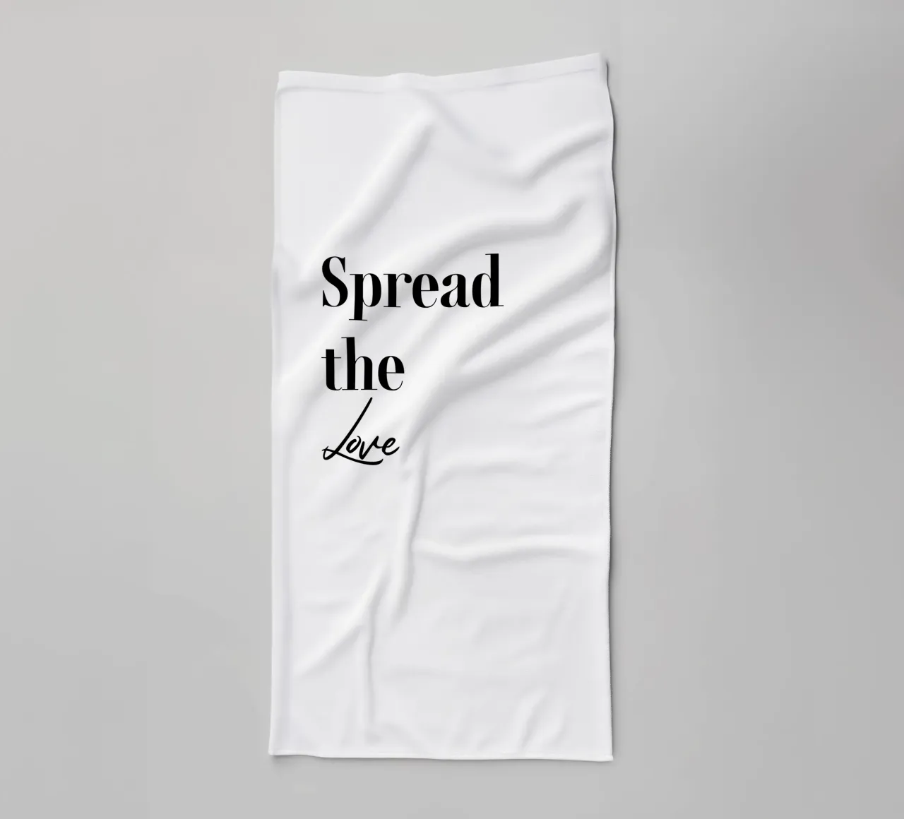 Tipografia Spread The Love asciugamano da bagno da YV TYPOGRAPHY