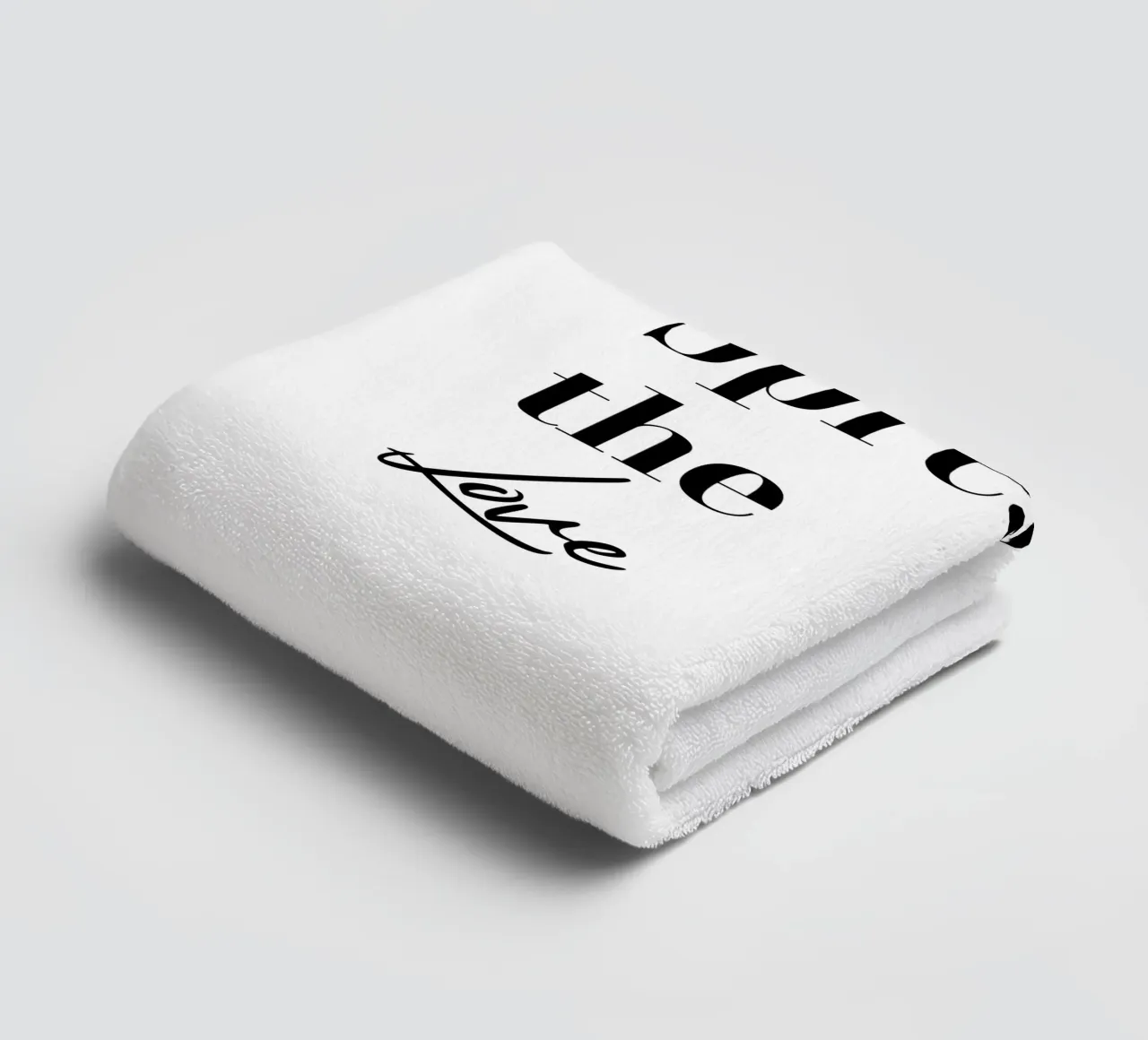 Tipografia Spread The Love asciugamano da bagno da YV TYPOGRAPHY