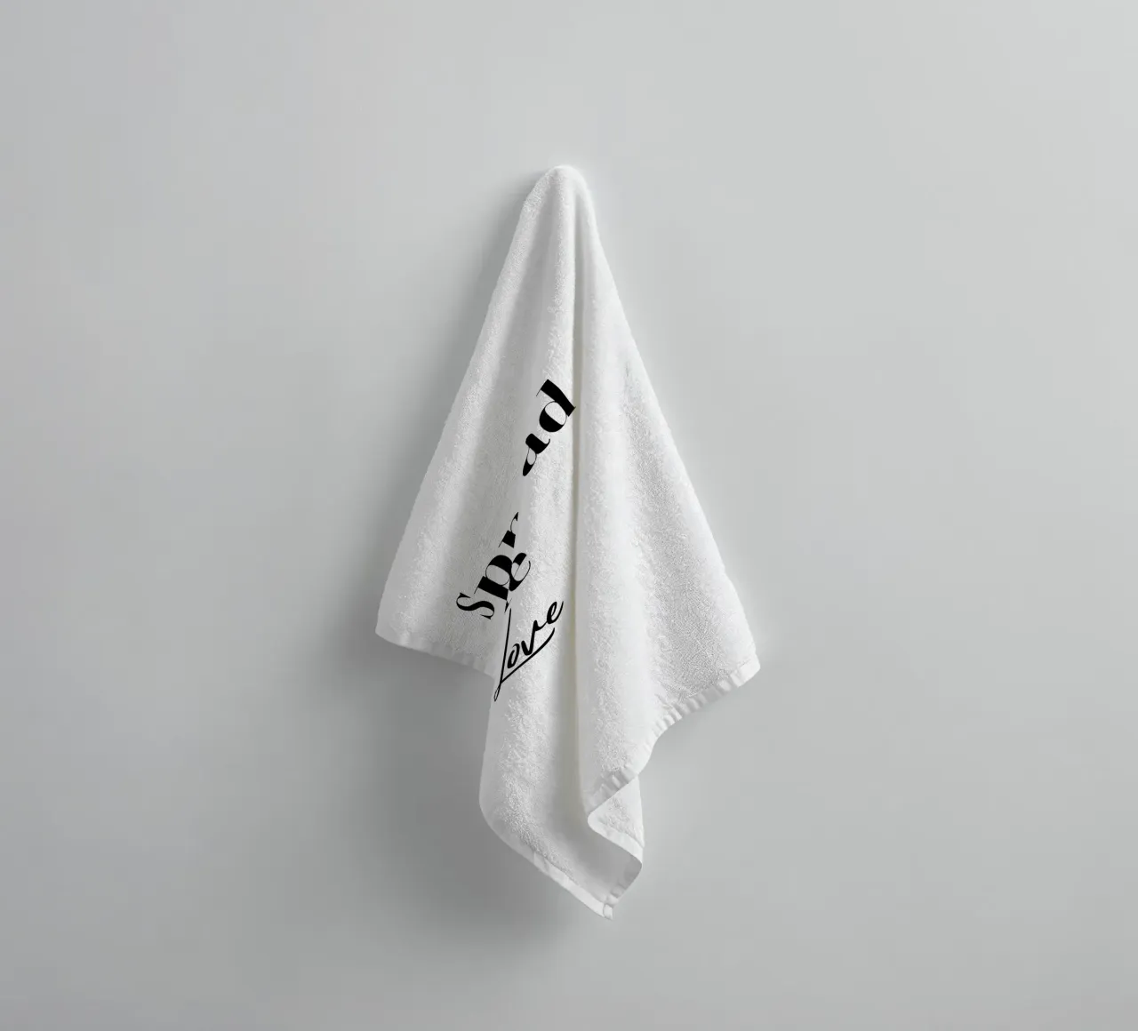 Tipografia Spread The Love asciugamano da bagno da YV TYPOGRAPHY