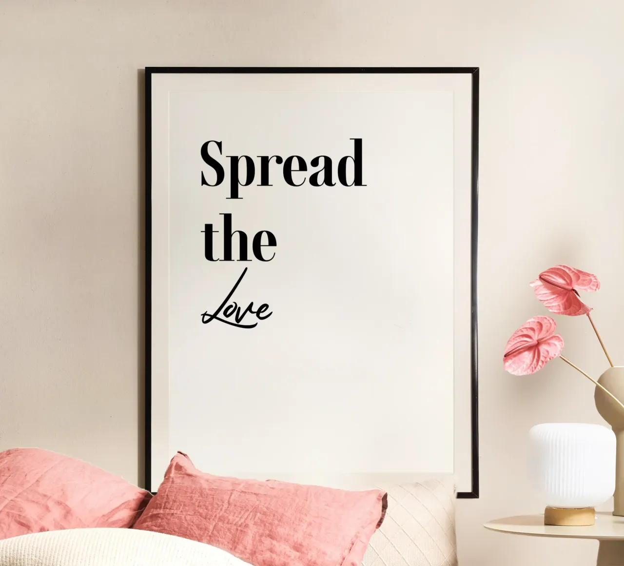 Typografie voor de liefde poster van YV TYPOGRAPHY