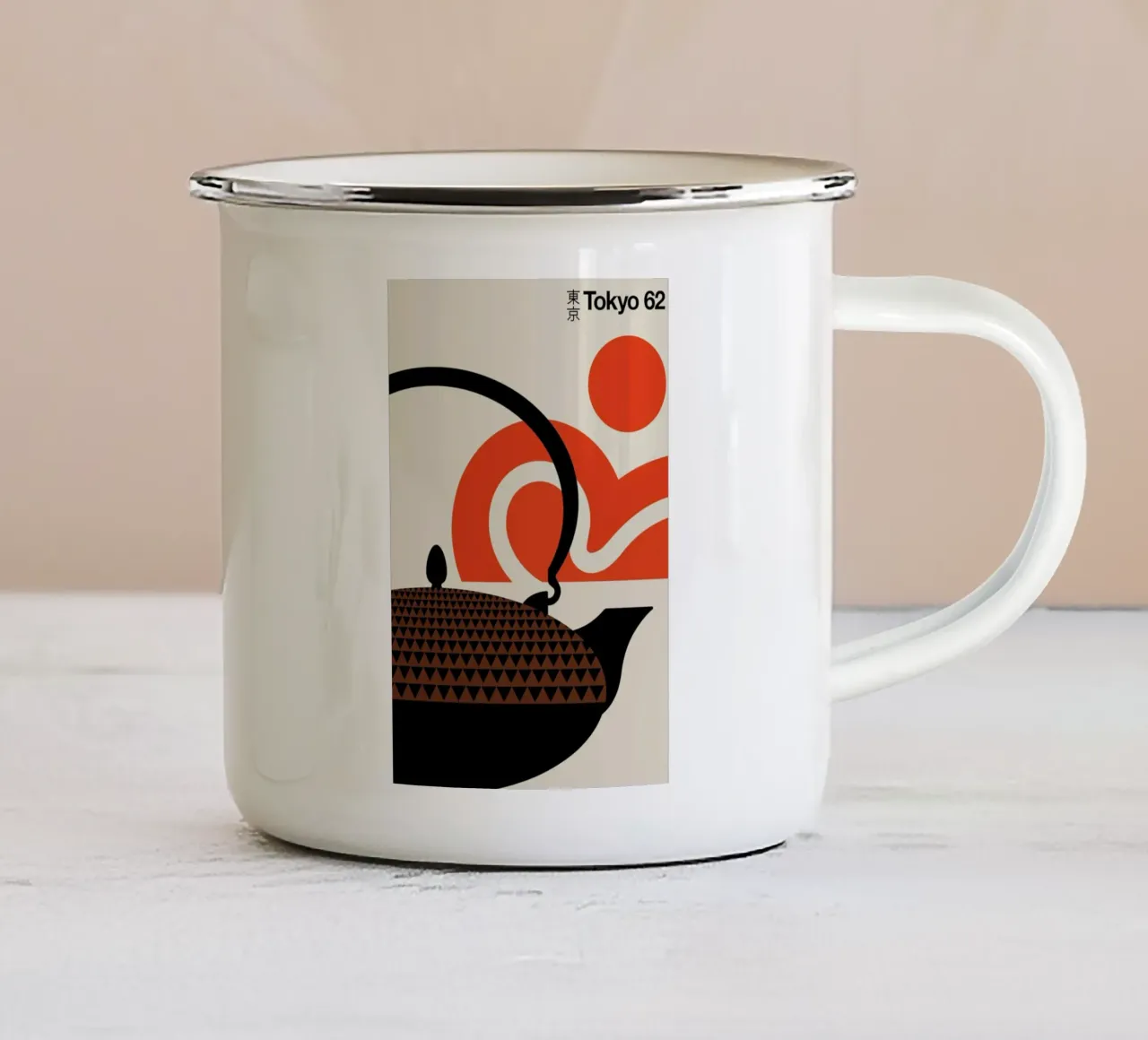 Tokyo tazza in smalto da Bo Lundberg