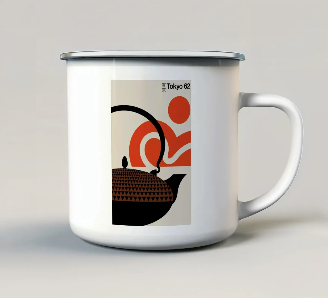 Tokyo tazza in smalto da Bo Lundberg