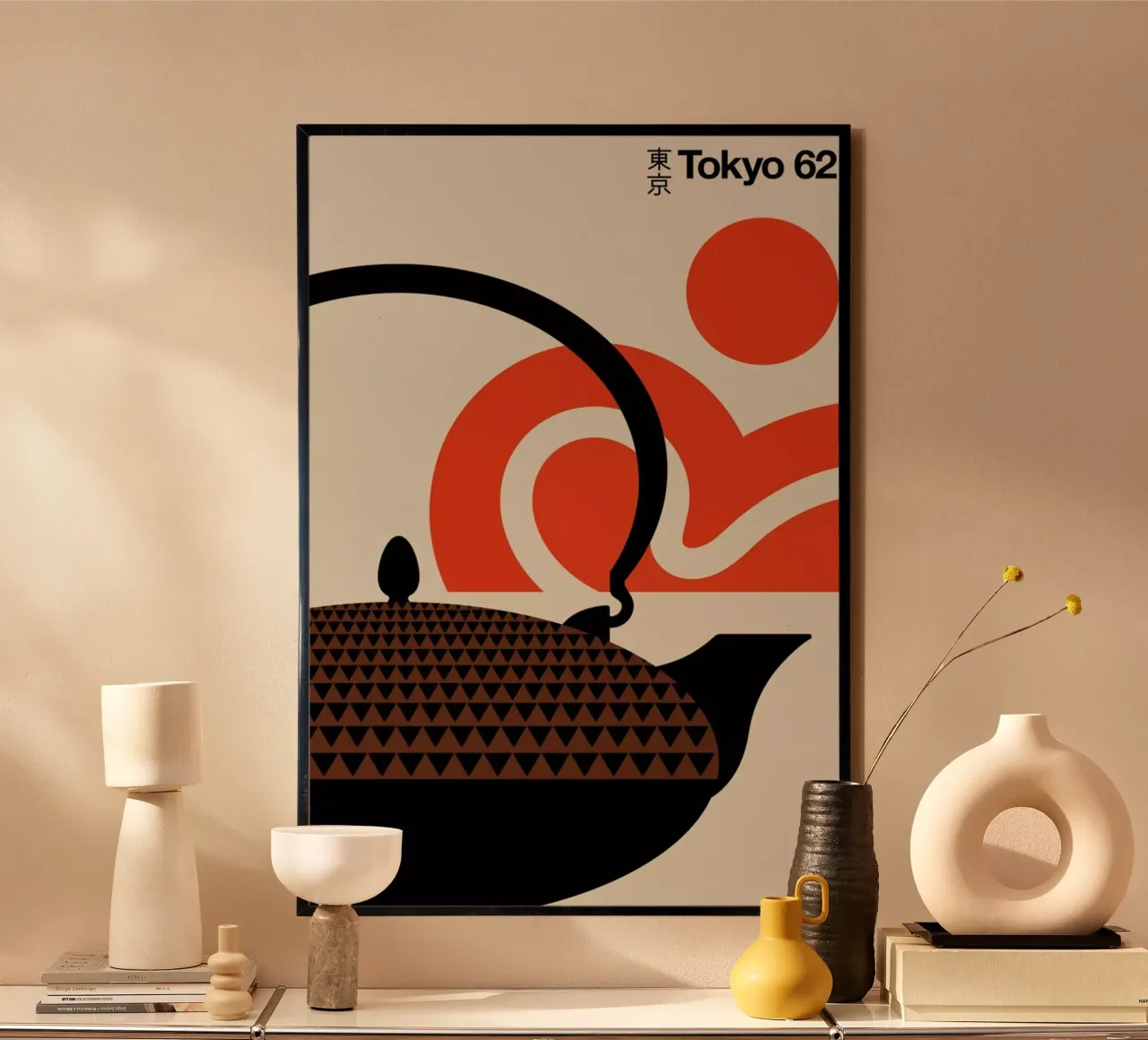 Tokyo poster con telaio in alluminio da Bo Lundberg