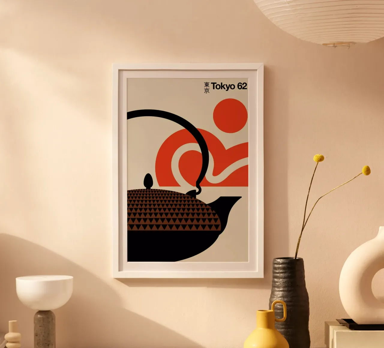 Tokyo poster con telaio in alluminio da Bo Lundberg