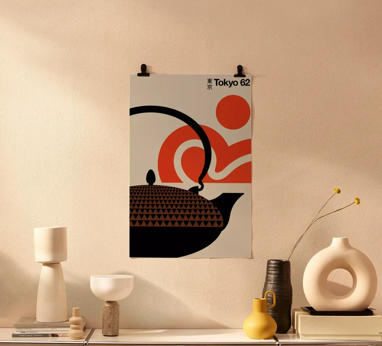 Tokyo poster con telaio in alluminio da Bo Lundberg