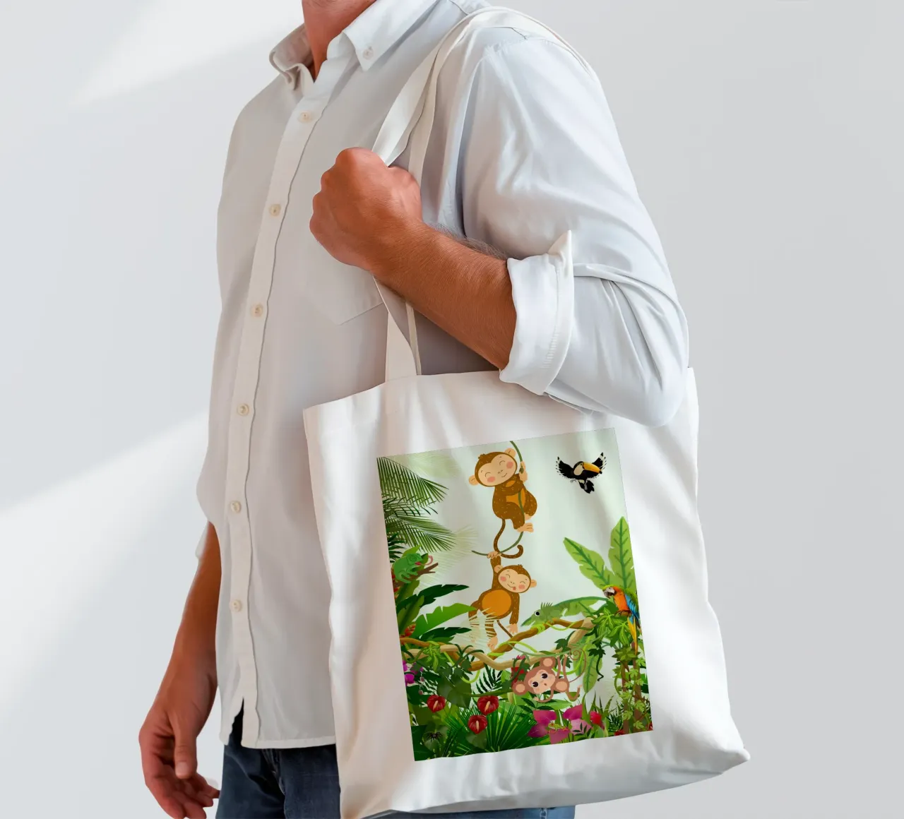 Dschungel-Party tote bag by AESTHETIC VIBES by Isabel