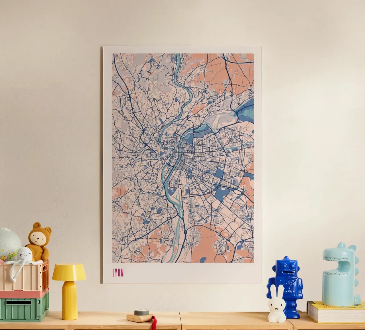 Lyon - Rhône Lines plexiglass da MOOODZART