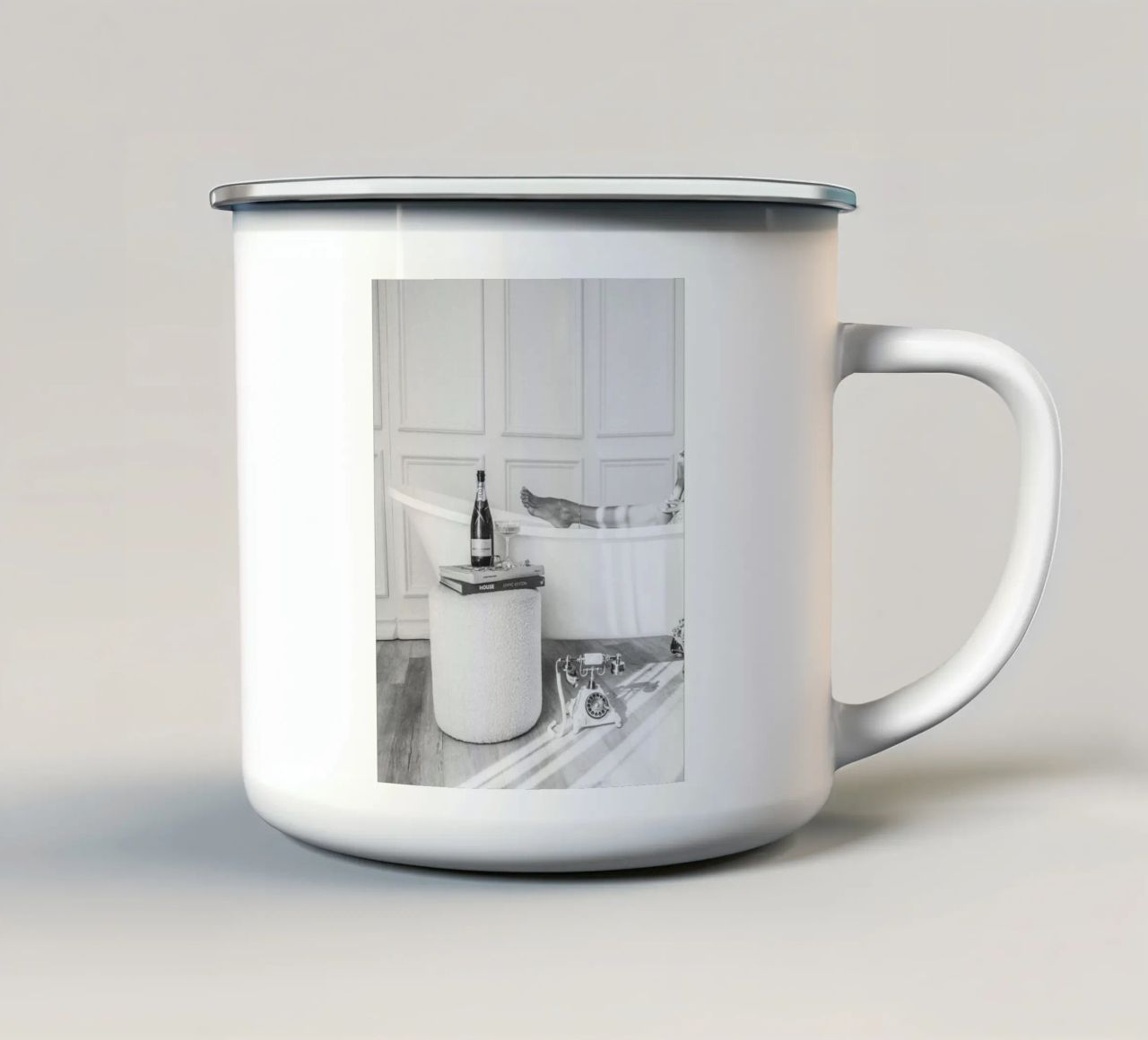 Out Of Office tazza in smalto da Dagmar Pels