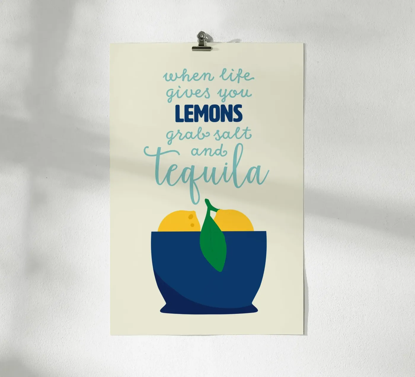 tequila blu poster da STUDIO 4H37