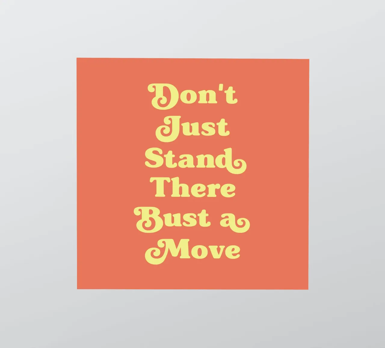 Stehen Sie nicht einfach da Zitat (Orangeton) Sticker von Paigaam Studio