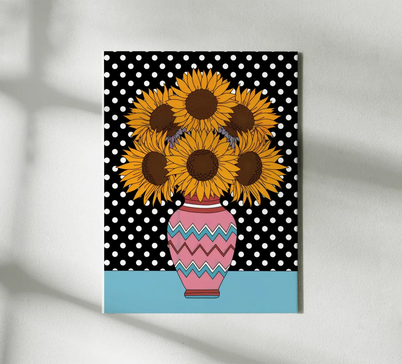Sunshine and Polka Dots canvas by logic