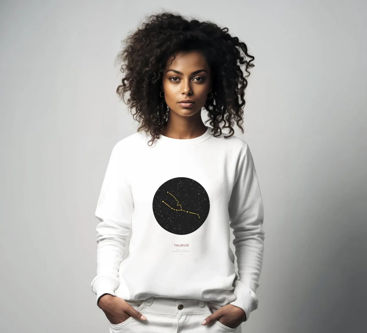 Tauro - Constelación del zodíaco sudadera de Vintagrafica