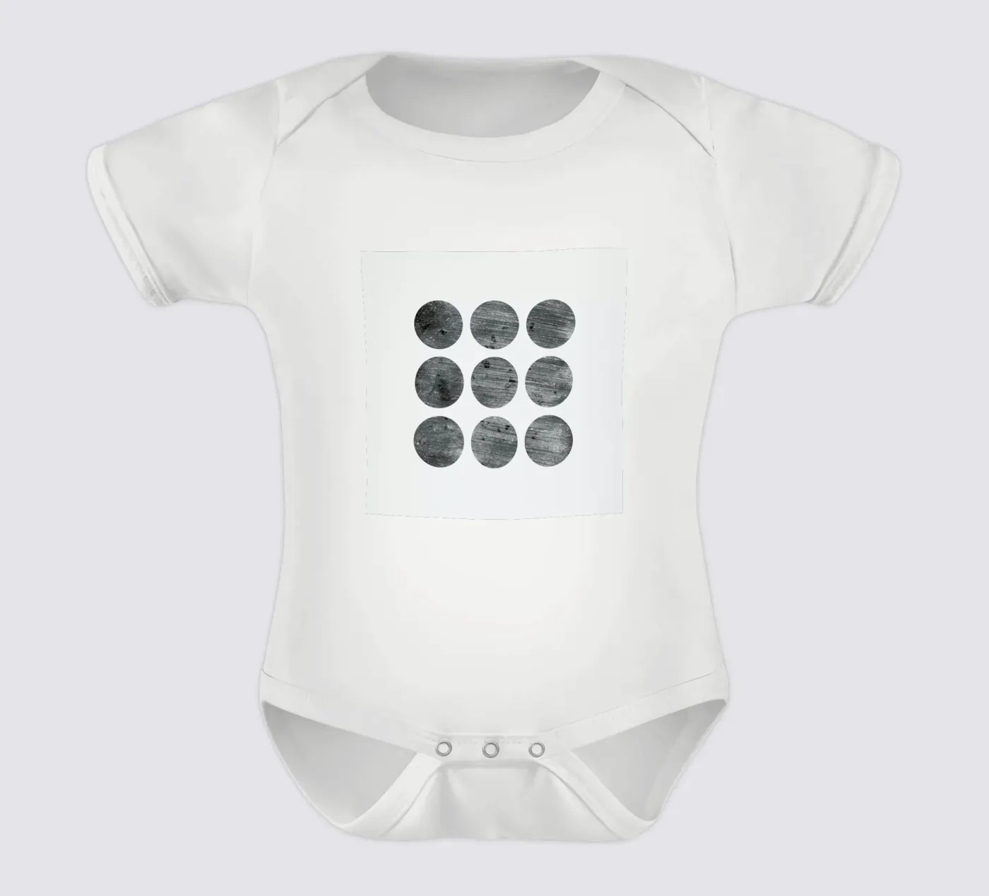 Alignment short-sleeve baby romper by Bryon S. White
