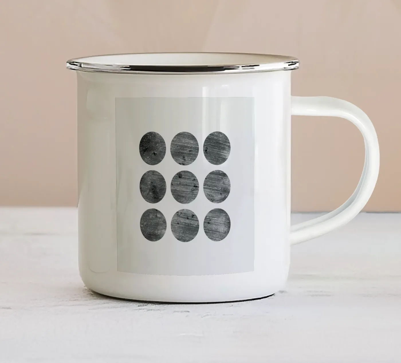 Alignment enamel mug by Bryon S. White