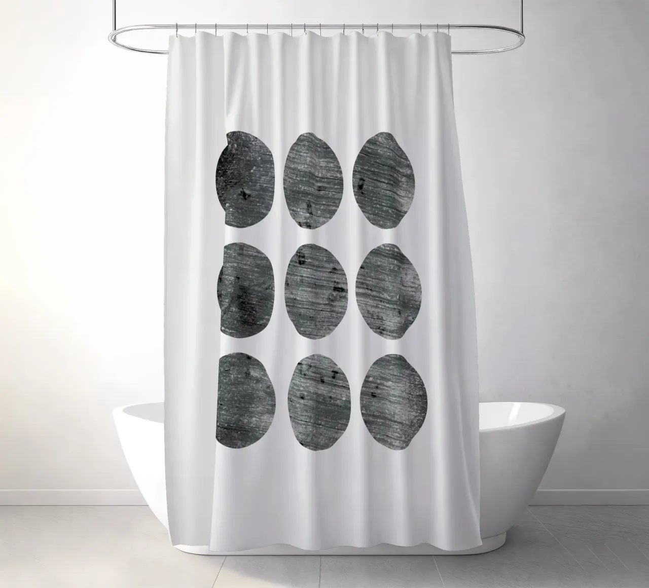 Alignment shower curtain by Bryon S. White
