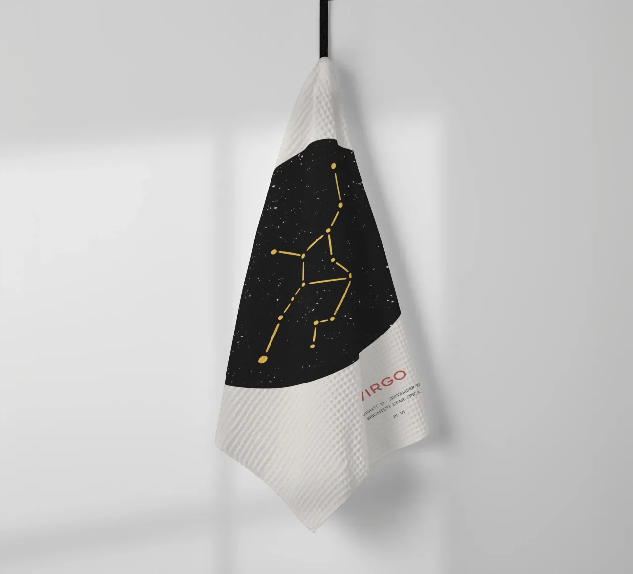 Virgo - Constellation of the zodiac tea towel by Vintagrafica