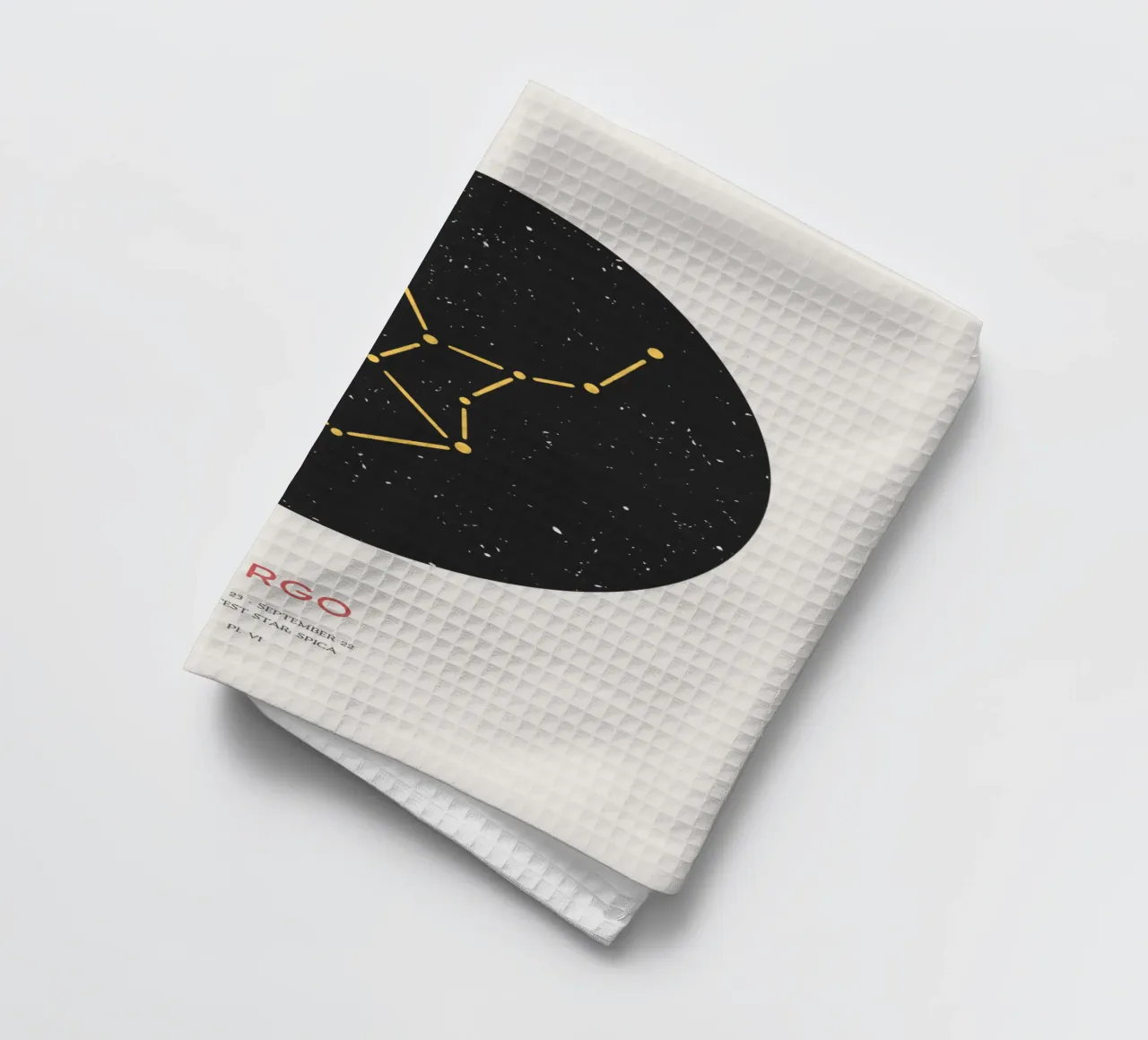 Virgo - Constellation of the zodiac tea towel by Vintagrafica