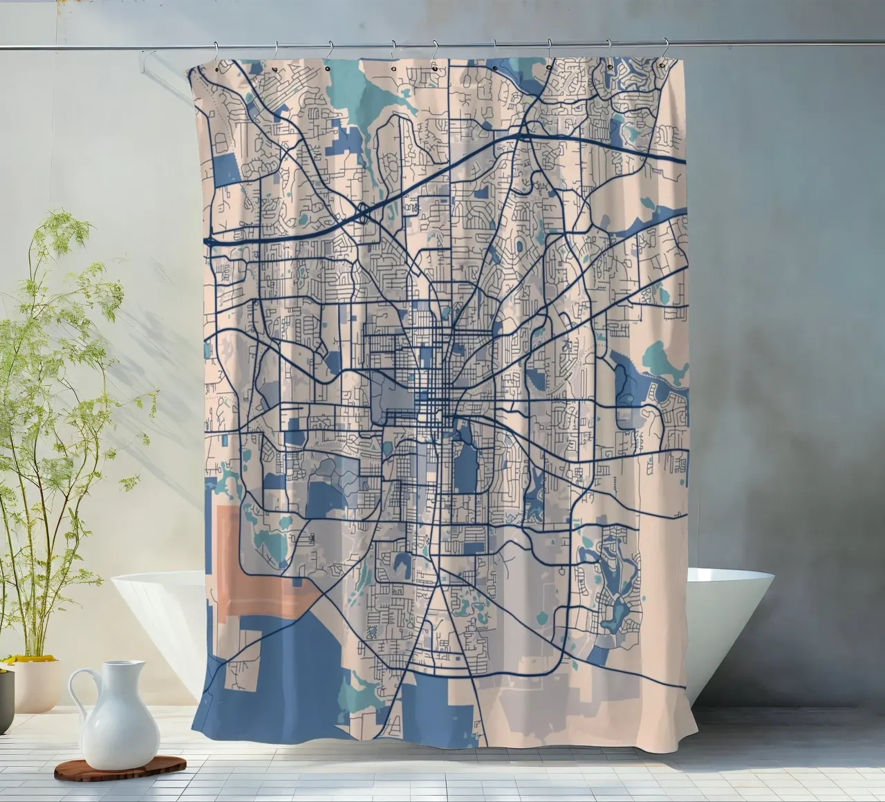 Havana - Cuba with flair shower curtain by MOOODZART