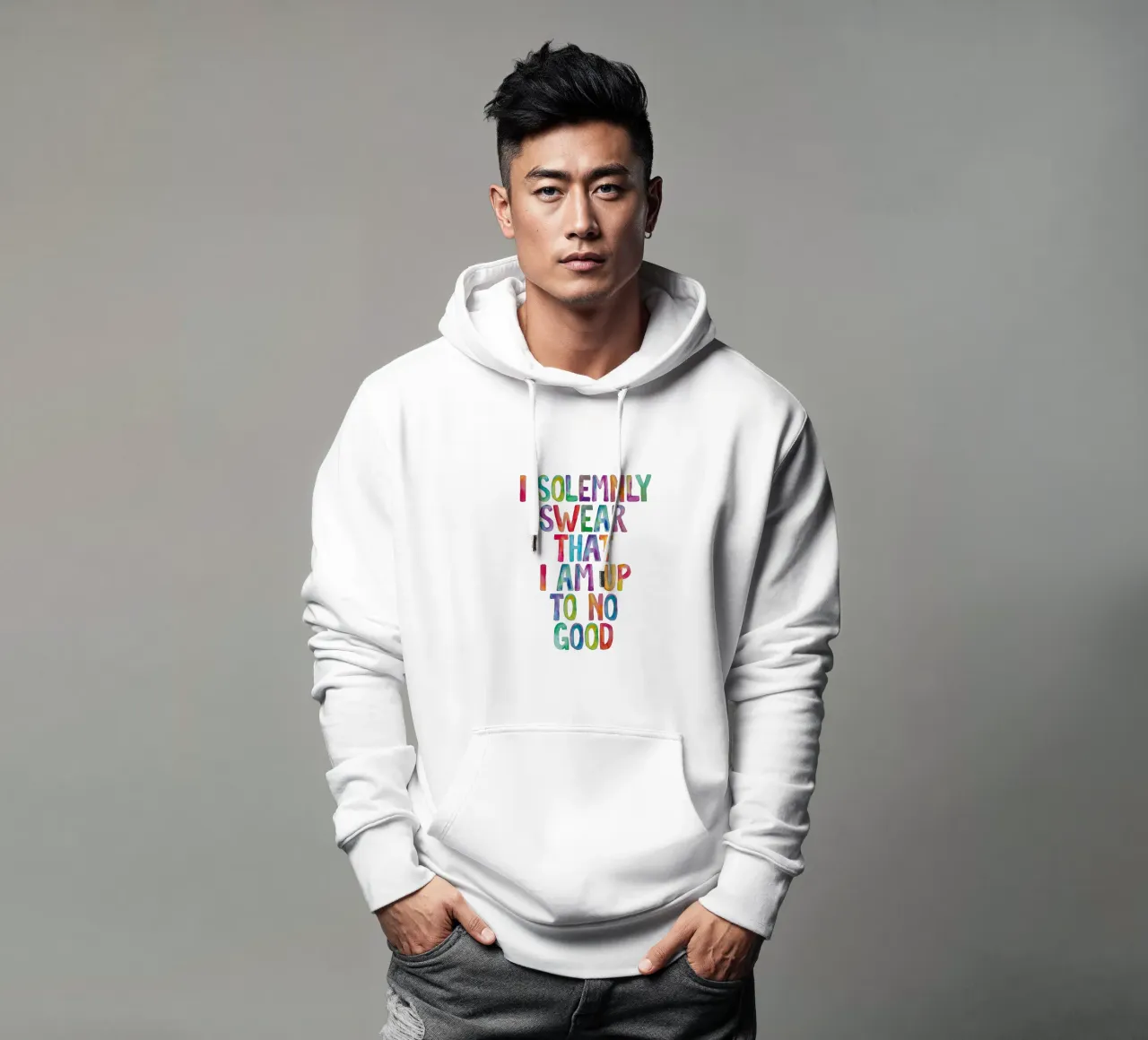 Giuro solennemente che non sto combinando nulla di buono Regenbogen Design felpa con cappuccio da THE MOTIVATED TYPE