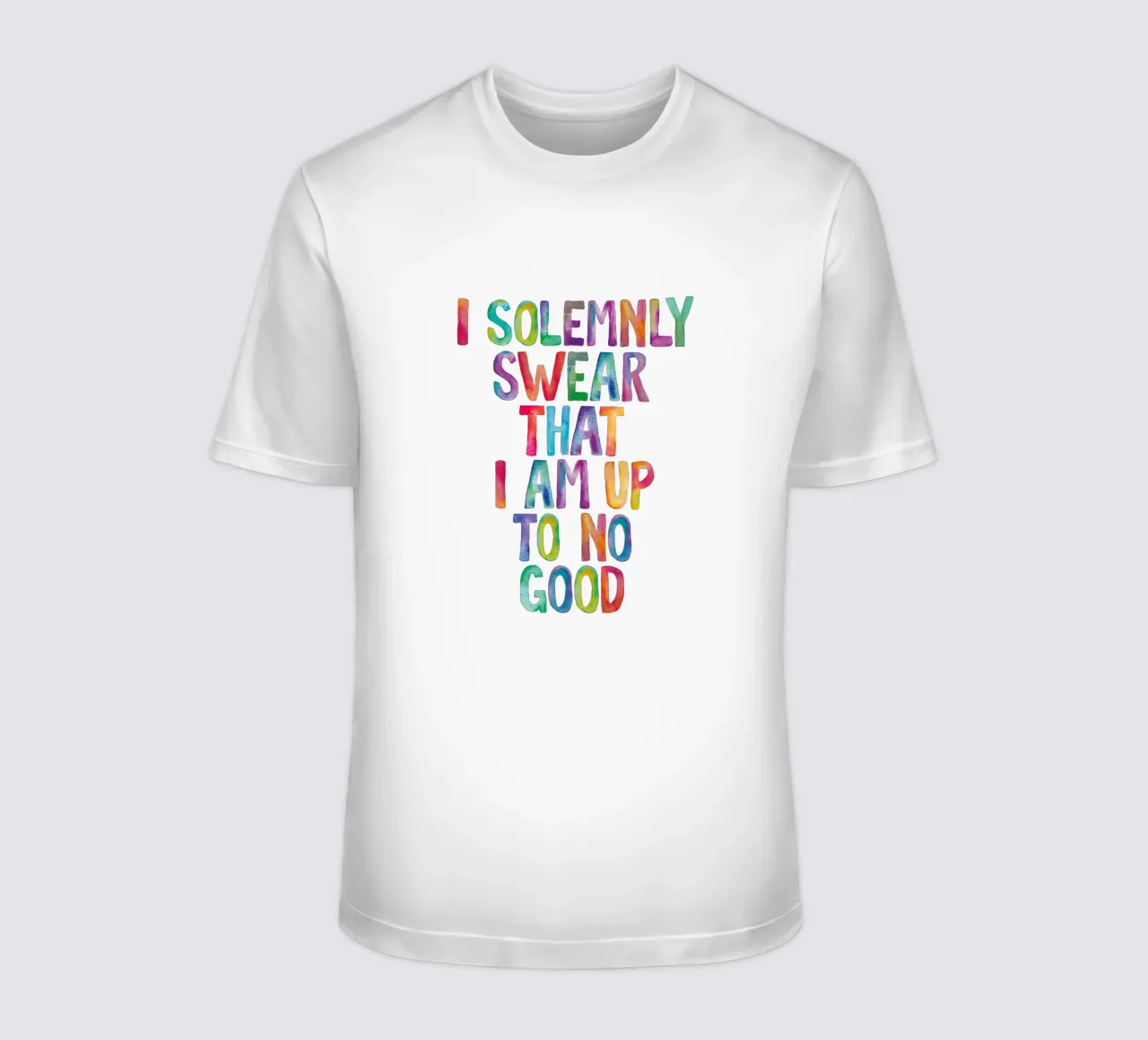 Giuro solennemente che non sto combinando nulla di buono Regenbogen Design t-shirt da THE MOTIVATED TYPE
