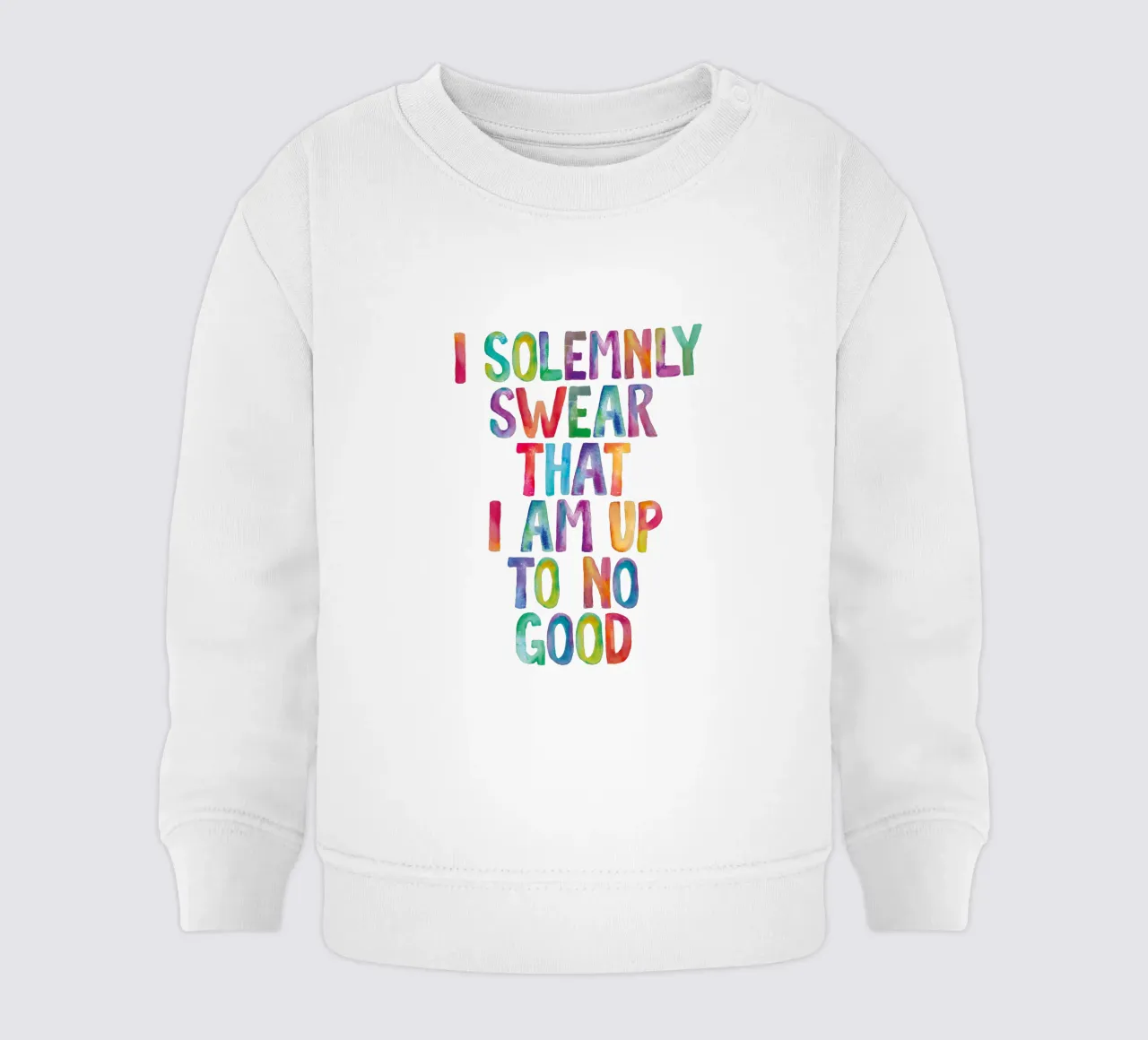 Giuro solennemente che non sto combinando nulla di buono Regenbogen Design felpa neonato da THE MOTIVATED TYPE