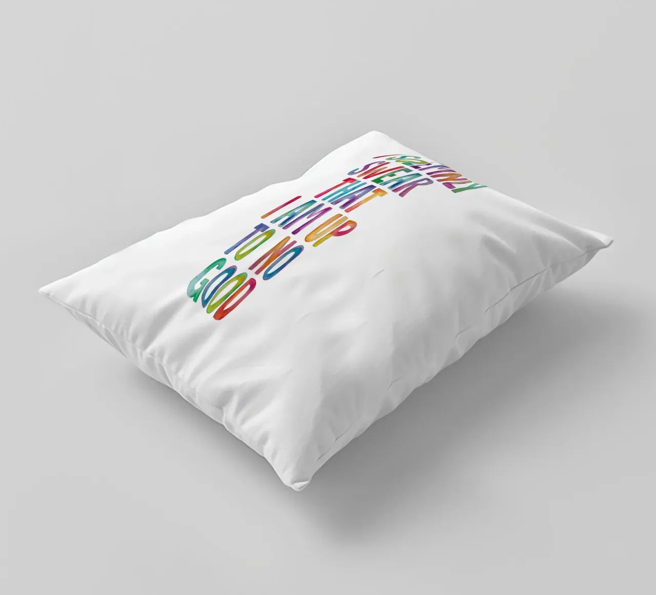 Giuro solennemente che non sto combinando nulla di buono Regenbogen Design cuscino da THE MOTIVATED TYPE