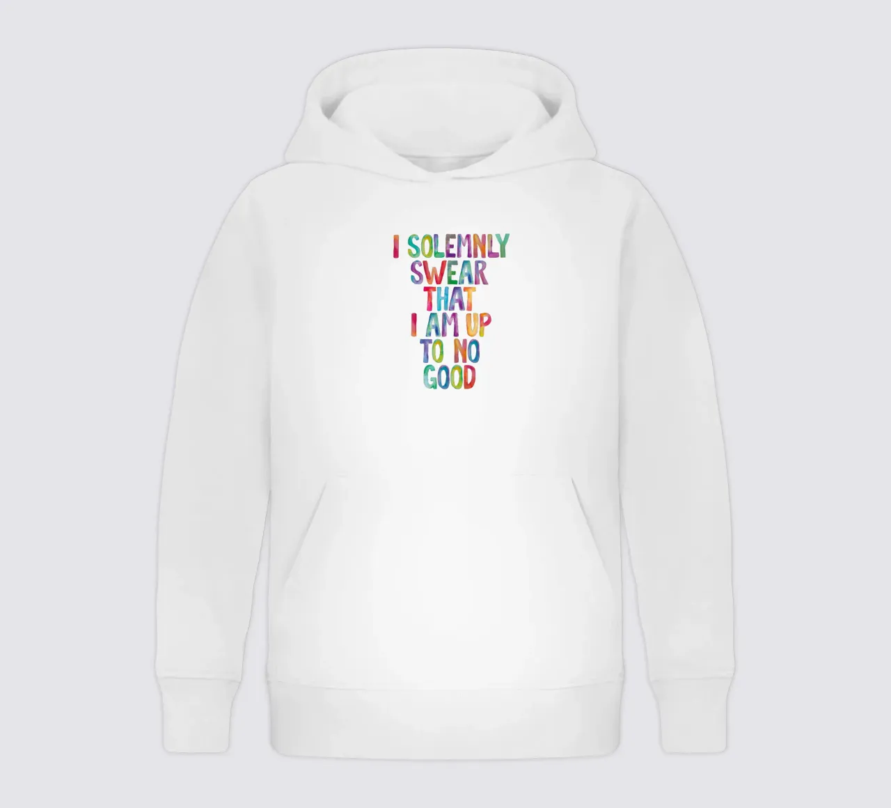 Giuro solennemente che non sto combinando nulla di buono Regenbogen Design felpa bambino con cappuccio da THE MOTIVATED TYPE