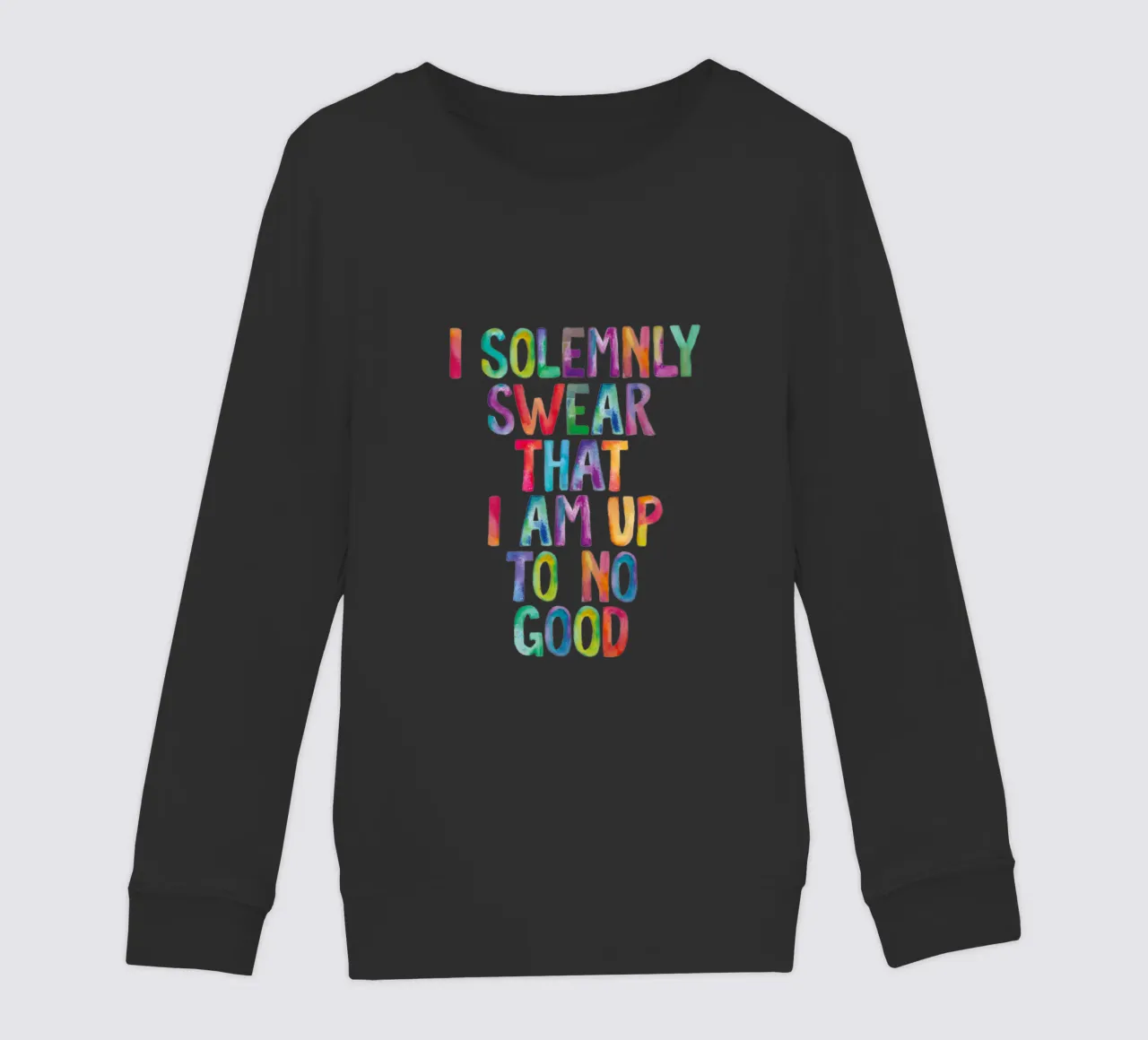 Giuro solennemente che non sto combinando nulla di buono Regenbogen Design felpa bambino da THE MOTIVATED TYPE