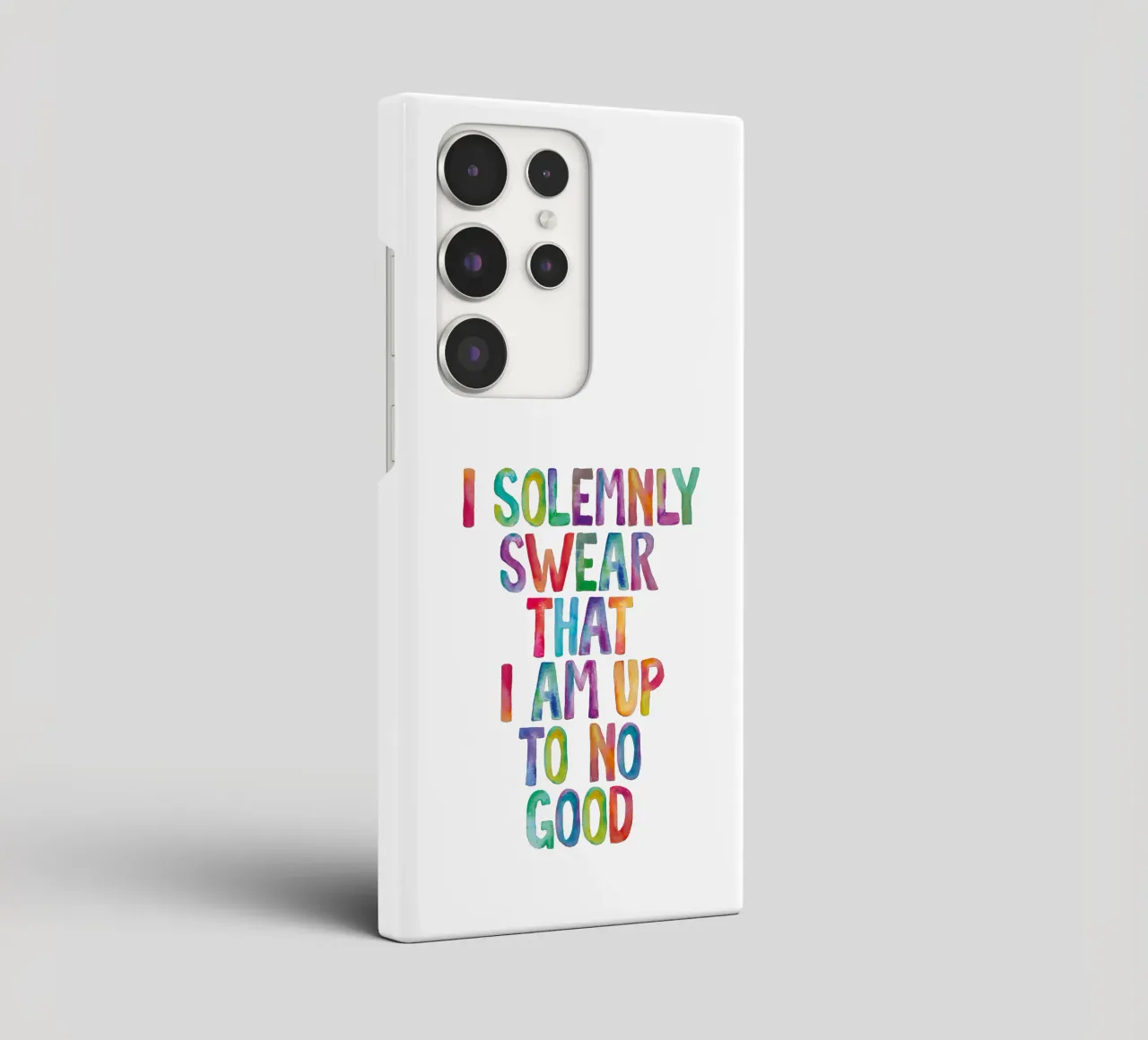 Giuro solennemente che non sto combinando nulla di buono Regenbogen Design cover samsung da THE MOTIVATED TYPE