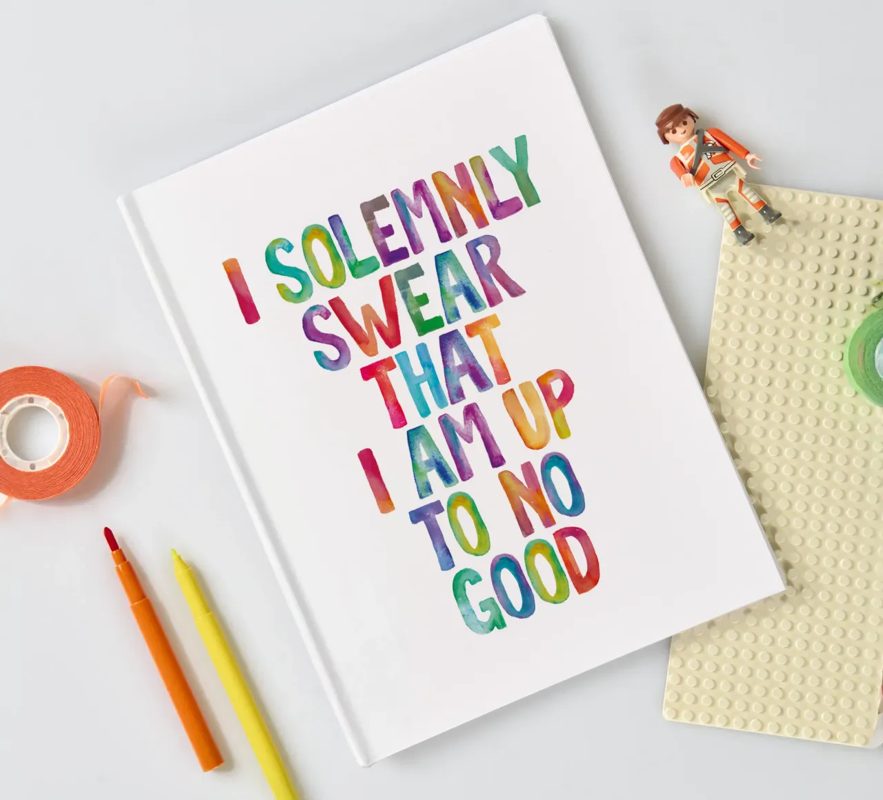 Giuro solennemente che non sto combinando nulla di buono Regenbogen Design diario da THE MOTIVATED TYPE