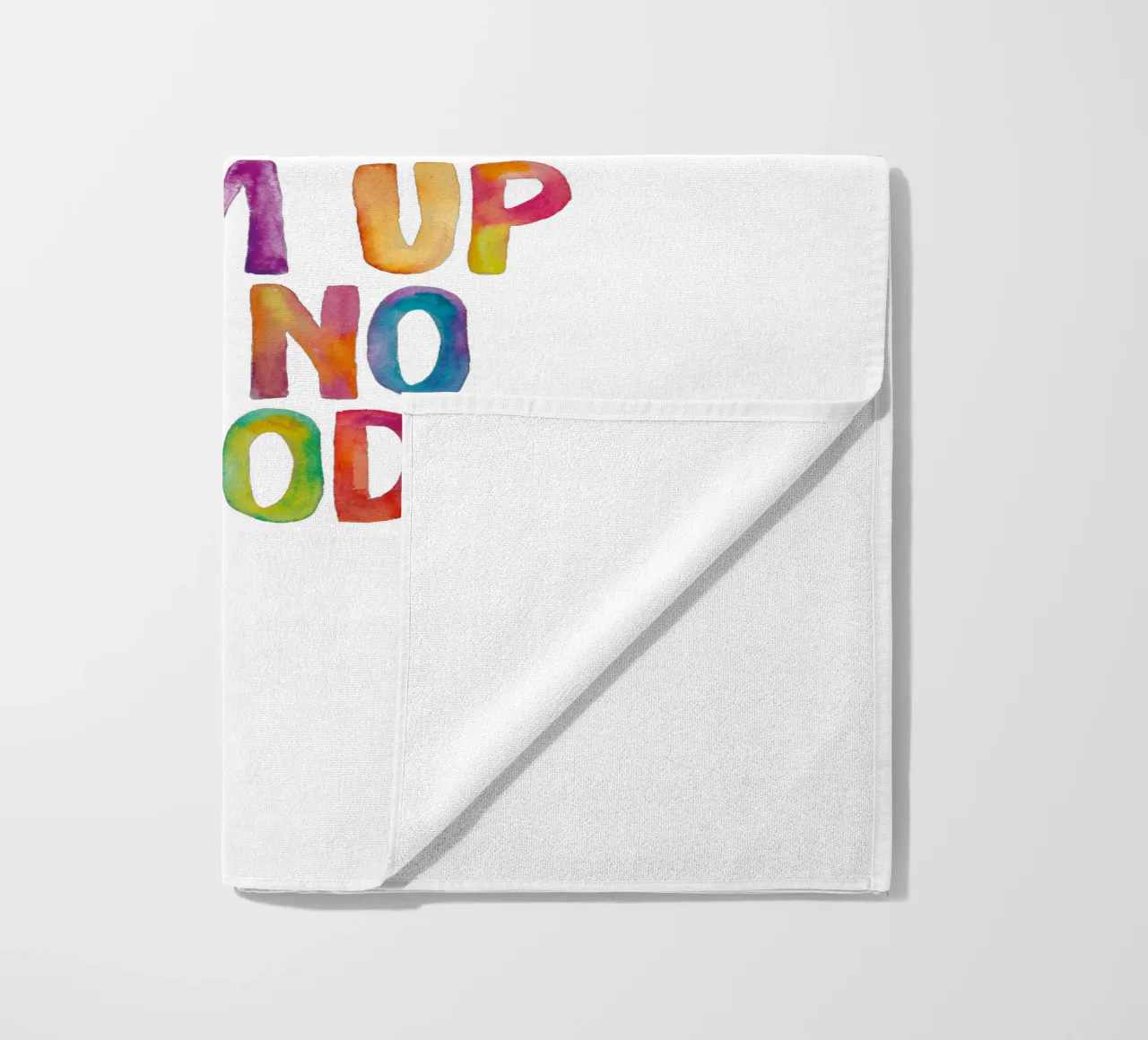 Ik zweer plechtig dat ik niets goeds van plan ben Regenbogen Design strandhanddoek van THE MOTIVATED TYPE