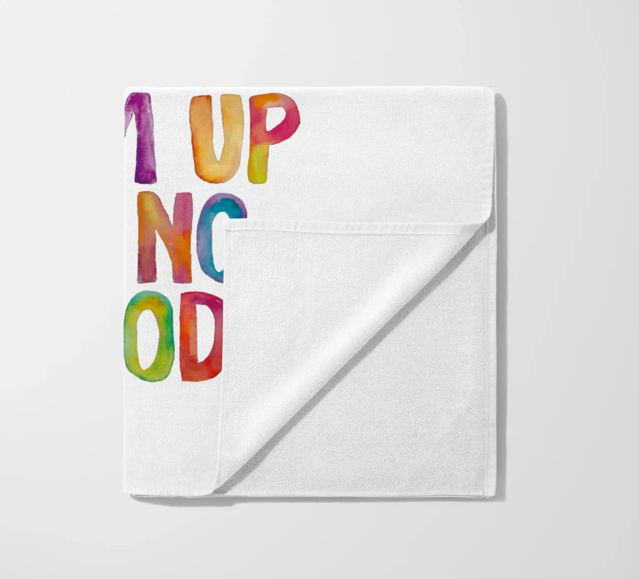 Ik zweer plechtig dat ik niets goeds van plan ben Regenbogen Design strandhanddoek van THE MOTIVATED TYPE