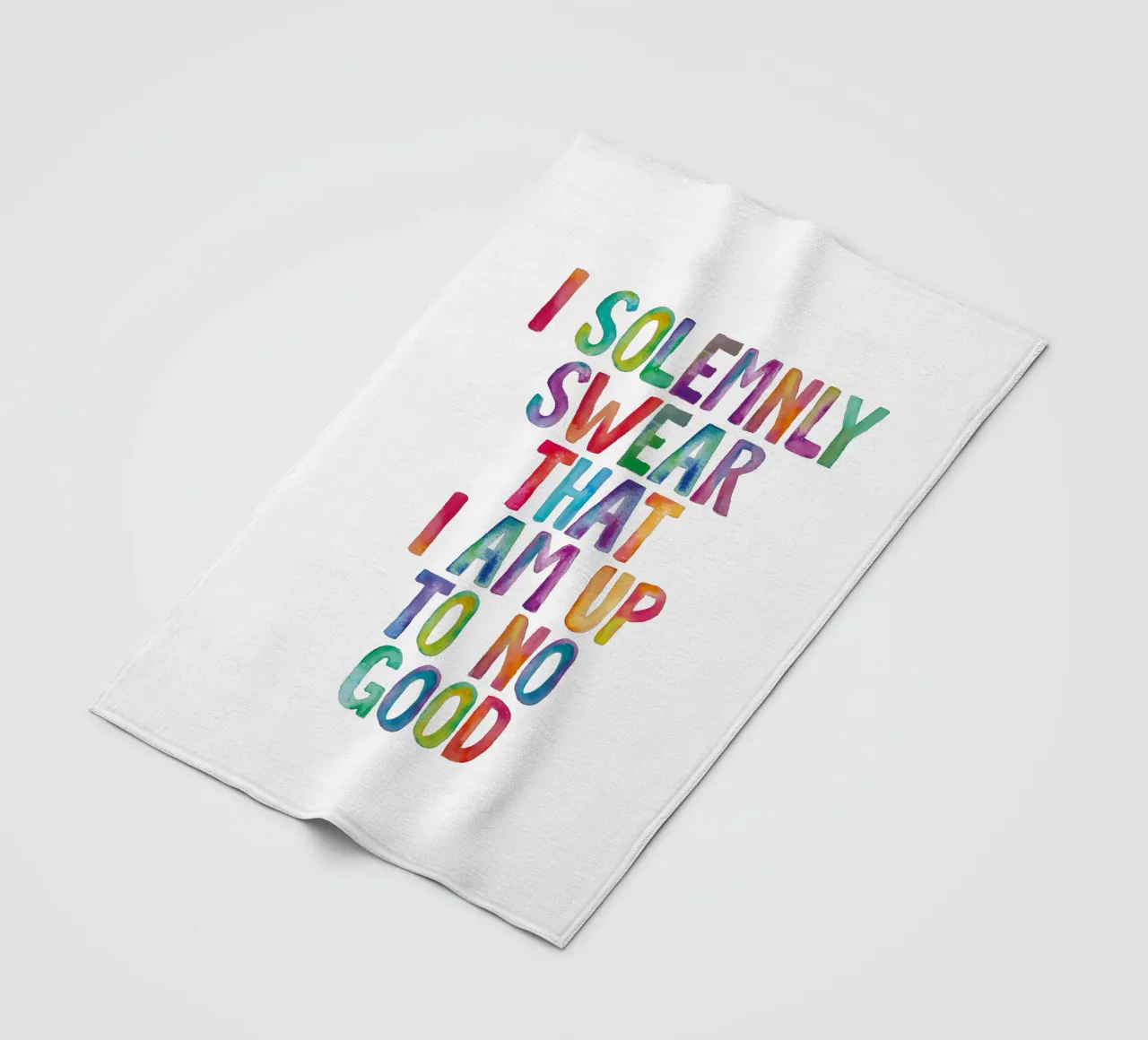 Giuro solennemente che non sto combinando nulla di buono Regenbogen Design coperta in pile da THE MOTIVATED TYPE