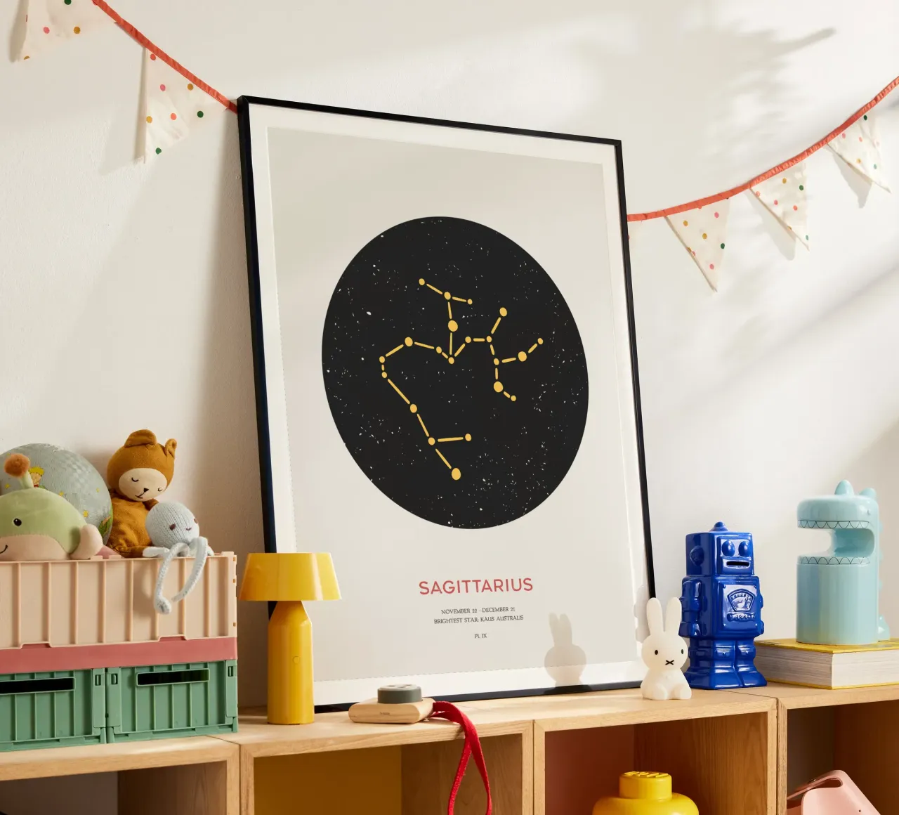 Sagittarius - Sternbild des Tierkreises Poster von Vintagrafica