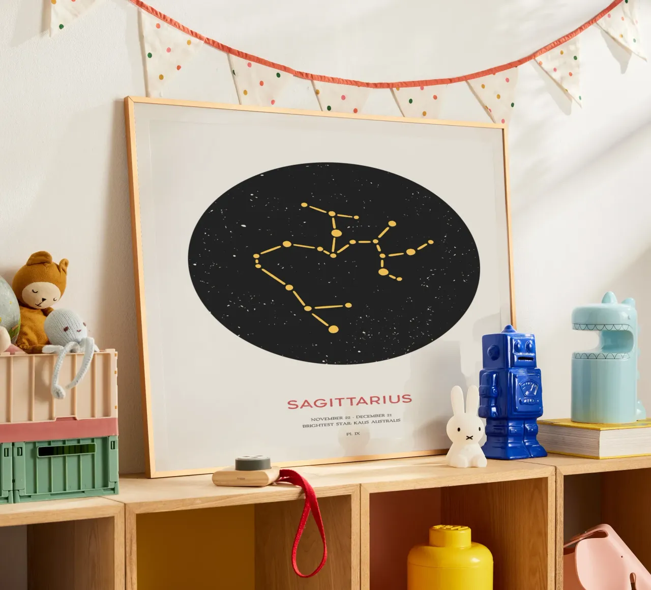 Sagittarius - Sternbild des Tierkreises Poster von Vintagrafica