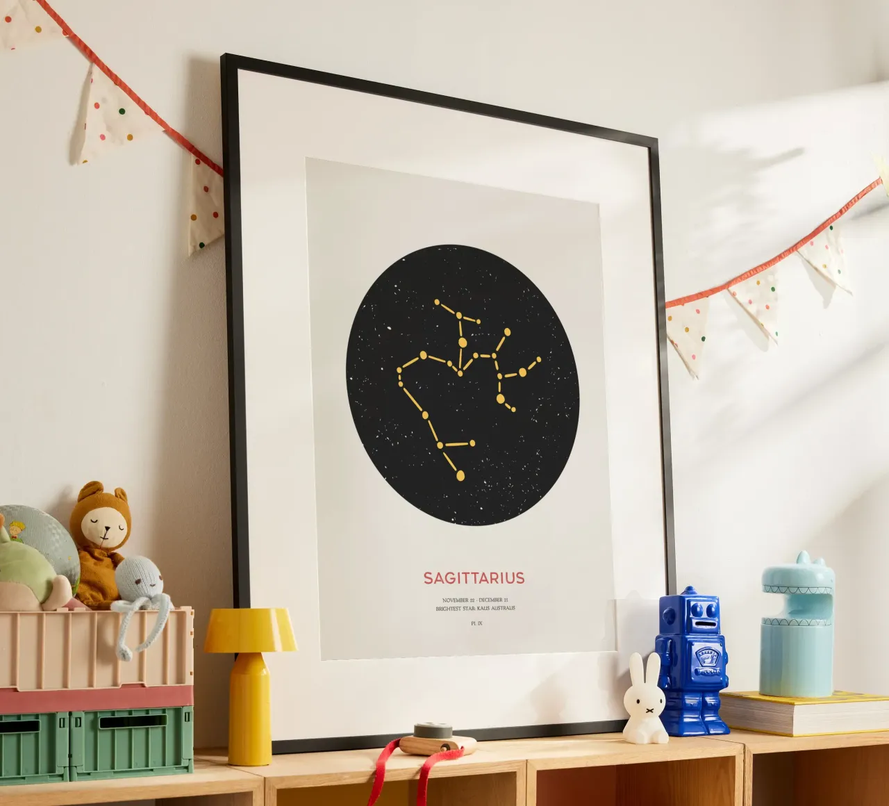 Sagittarius - Sternbild des Tierkreises Poster von Vintagrafica