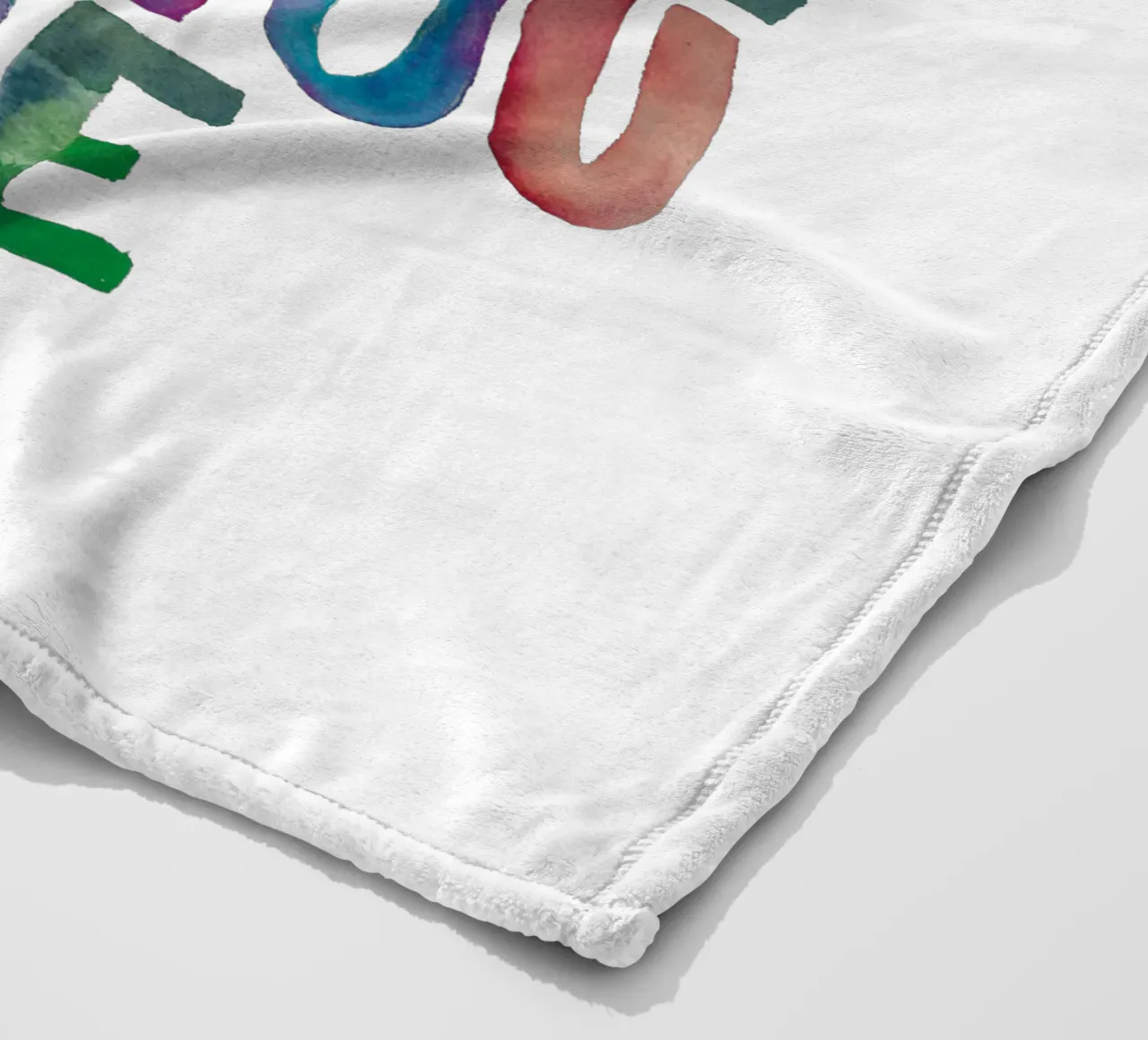 You're Amazing Just The Way You Are Arcobaleno tipografia design coperta in pile da THE MOTIVATED TYPE