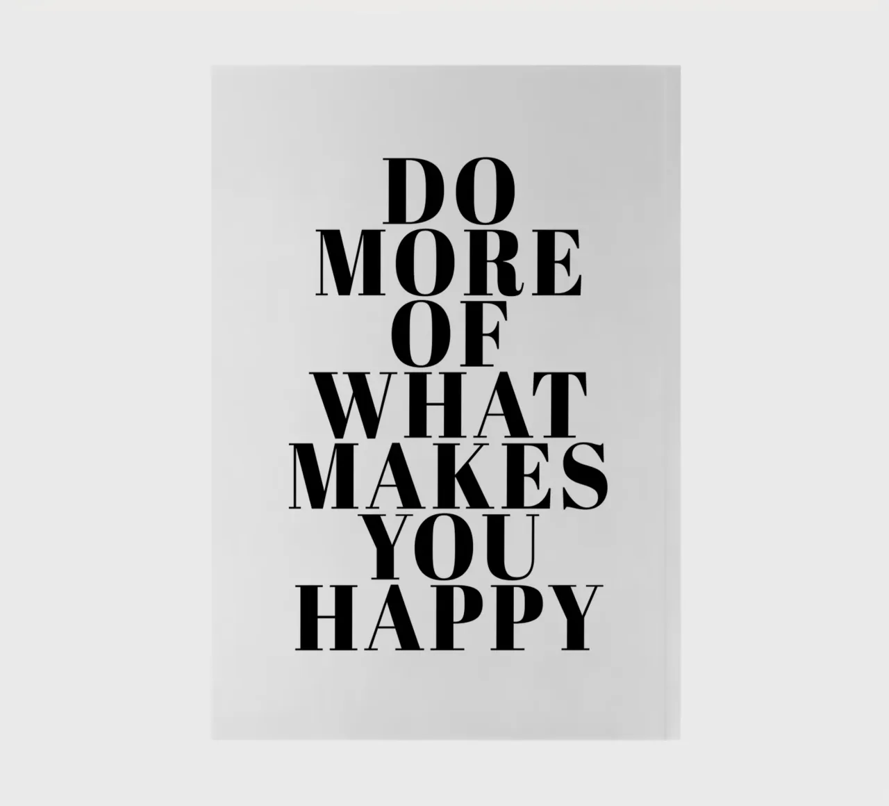 Do More of What Makes You Happy diario da Typo Designs