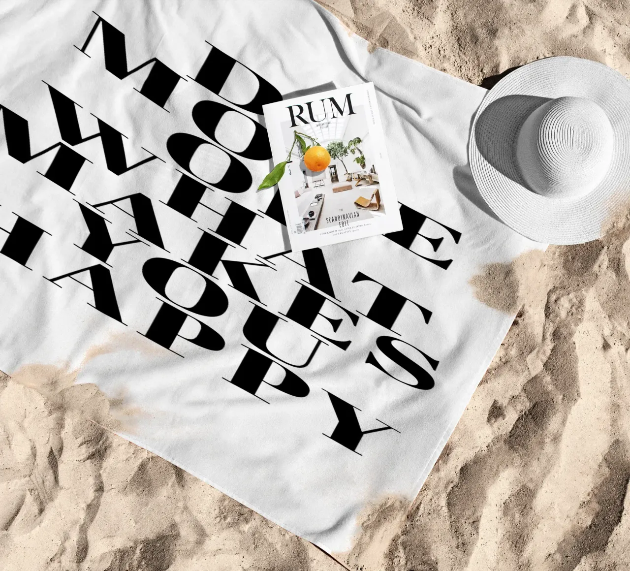 Do More of What Makes You Happy telo mare da Typo Designs